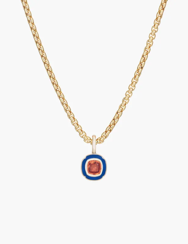 Orange Sapphire Tulip Pendant sold by Kathryn Bentley