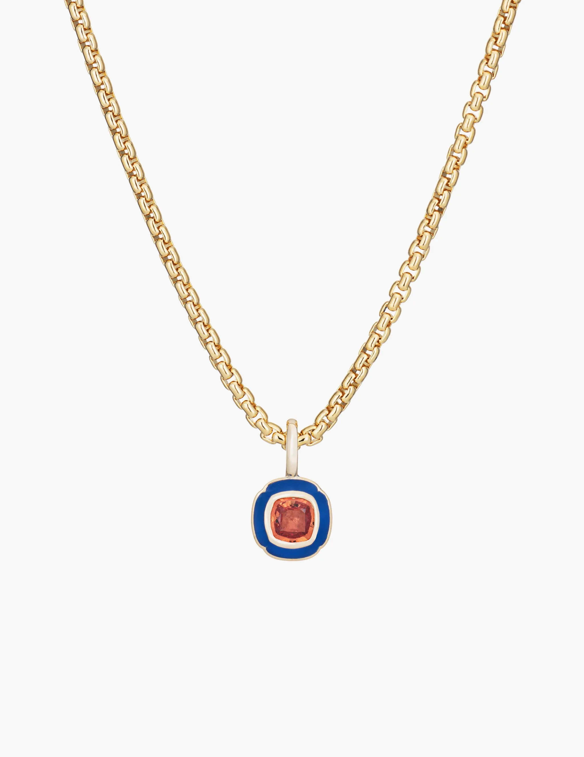 Orange Sapphire Tulip Pendant sold by Kathryn Bentley