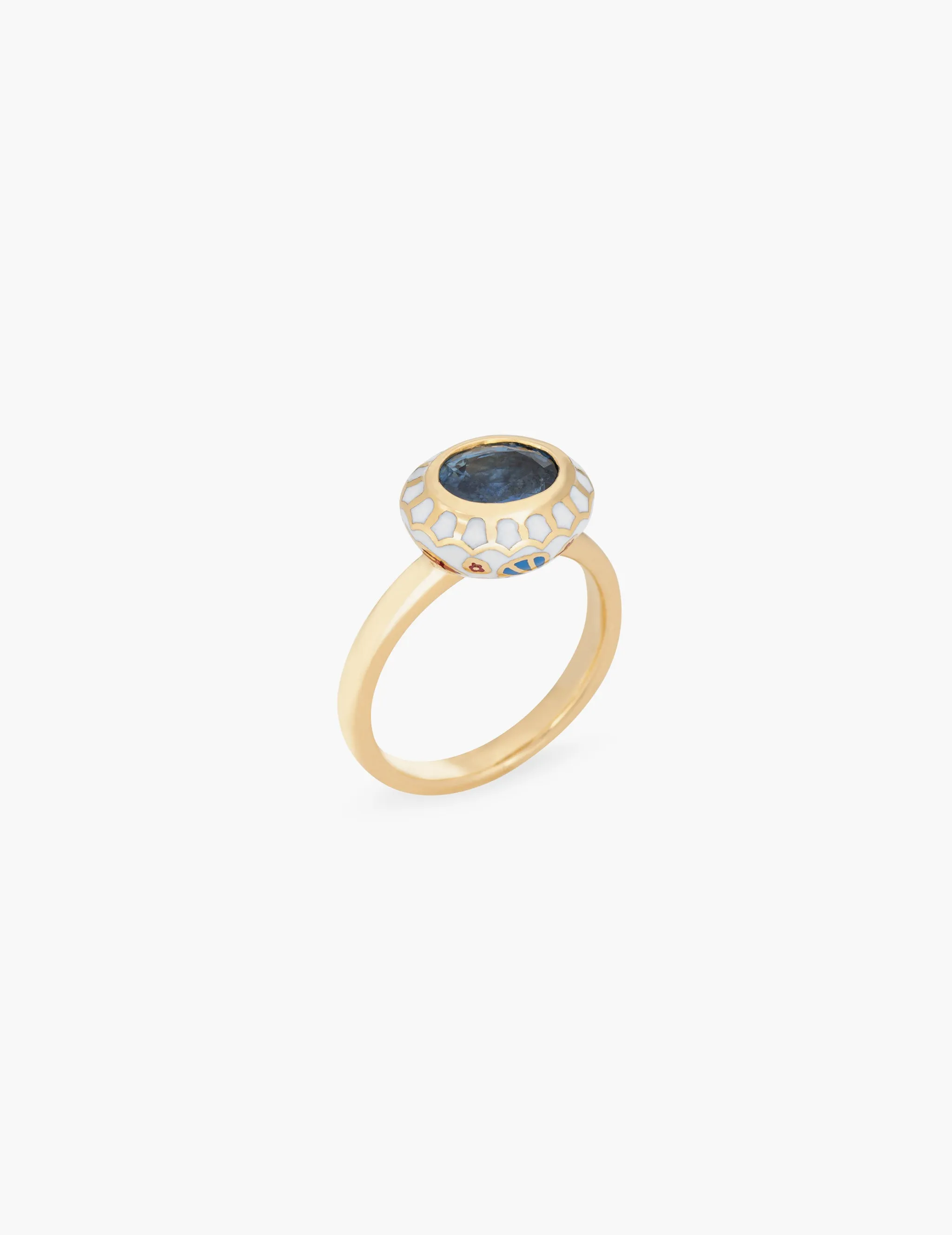 Sapphire Floral Ring sold by Kathryn Bentley product image thumbnail 3