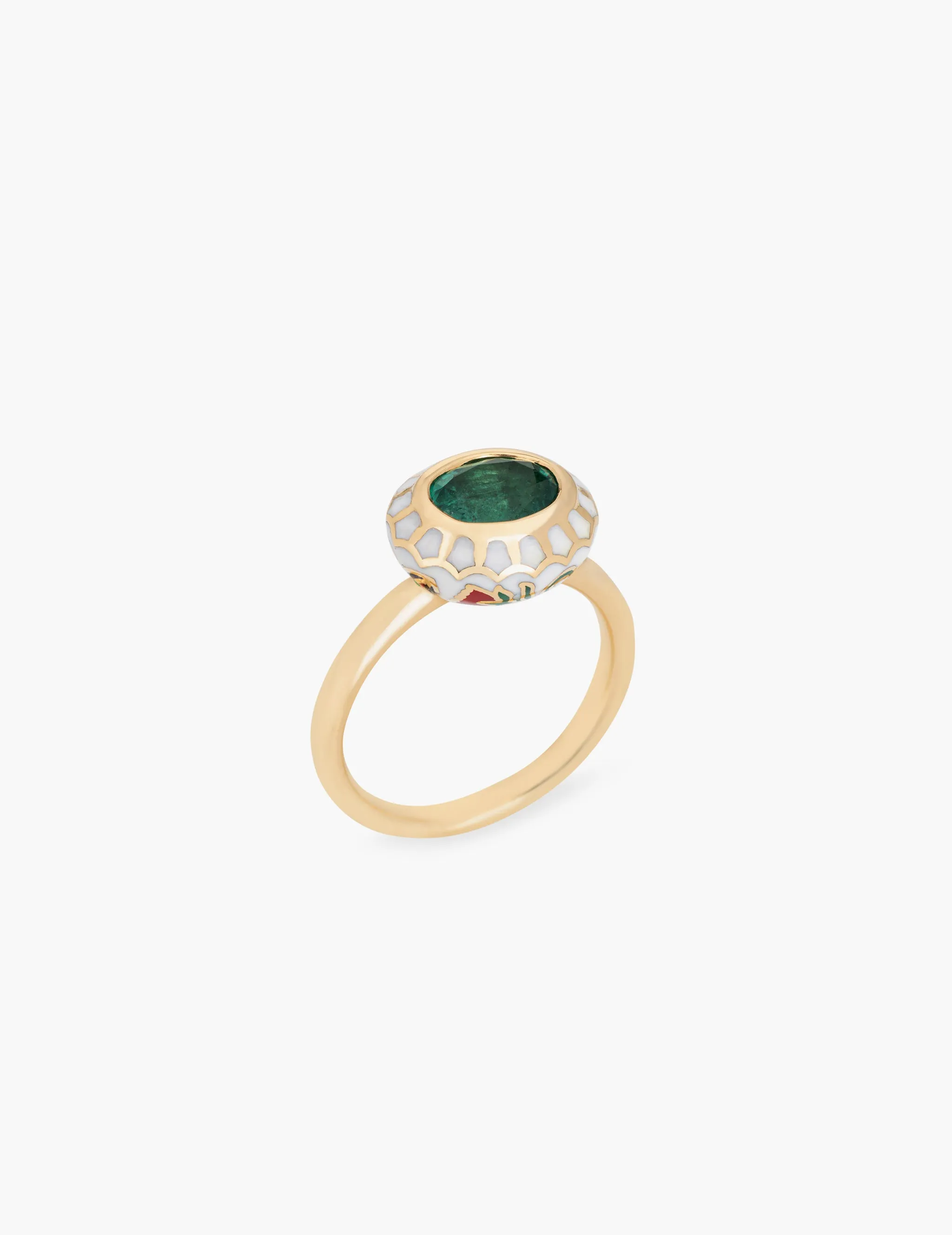 Emerald Tulip Ring sold by Kathryn Bentley product image thumbnail 3