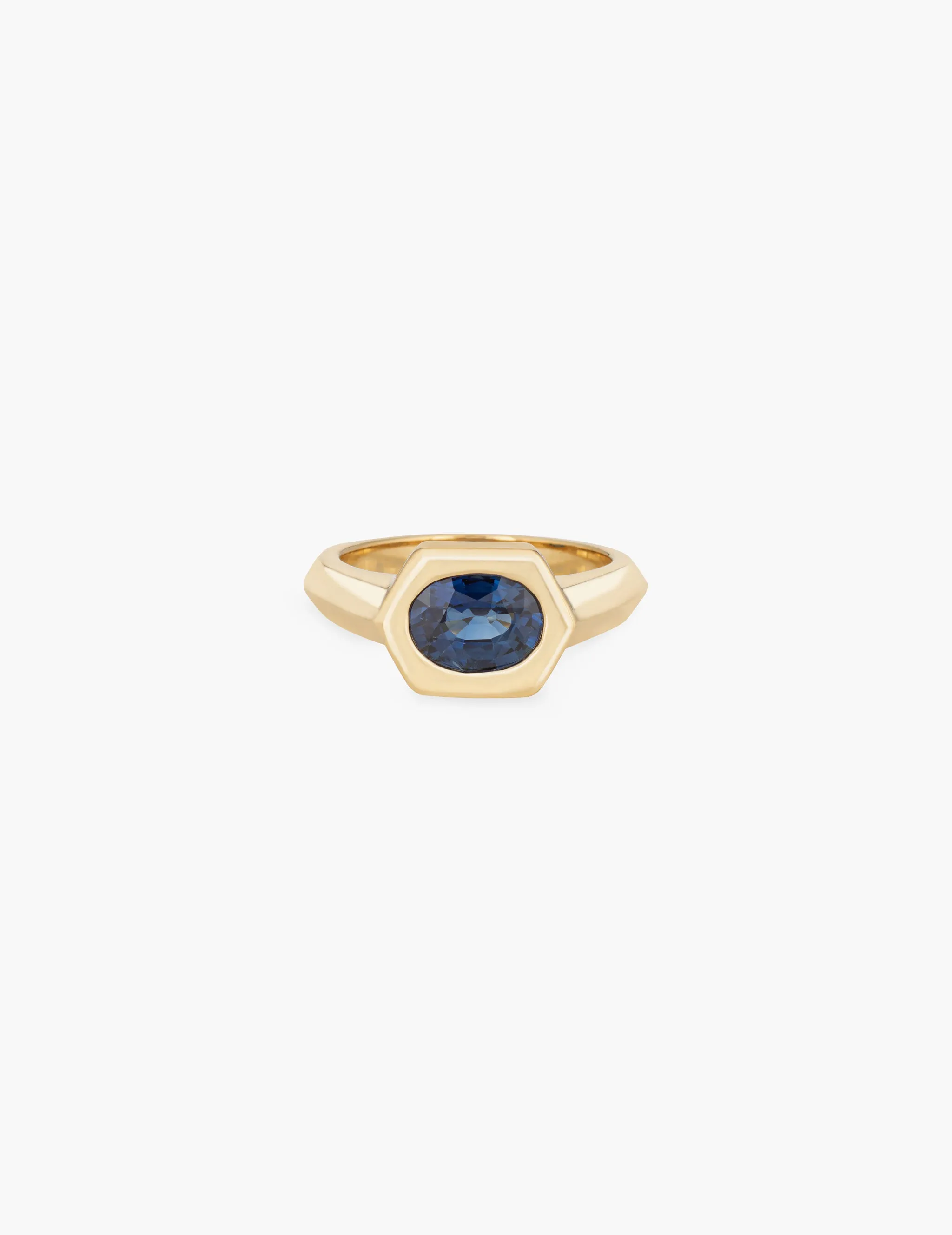 Blue Sapphire Hexagon Ring sold by Kathryn Bentley