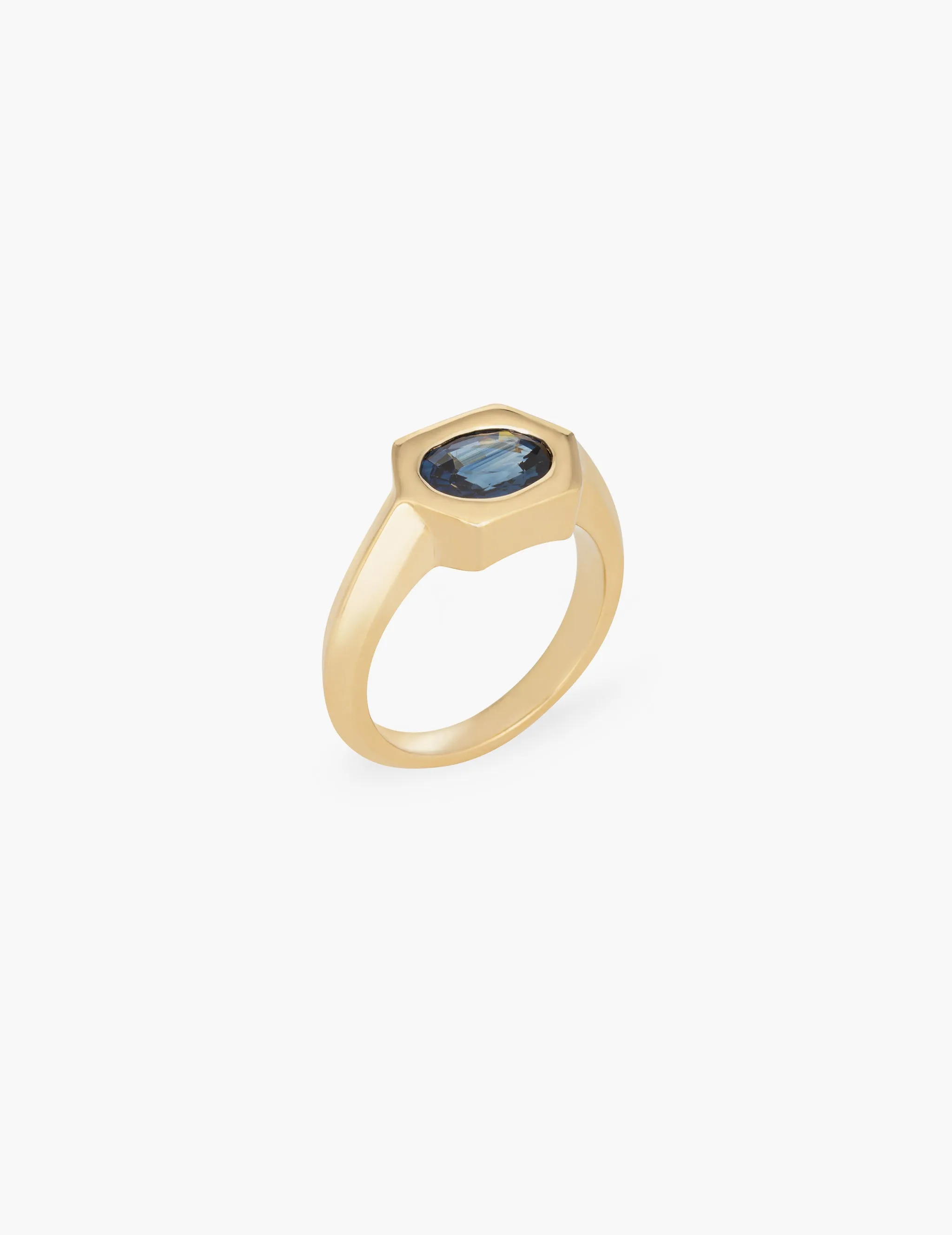 Blue Sapphire Hexagon Ring sold by Kathryn Bentley product image thumbnail 2