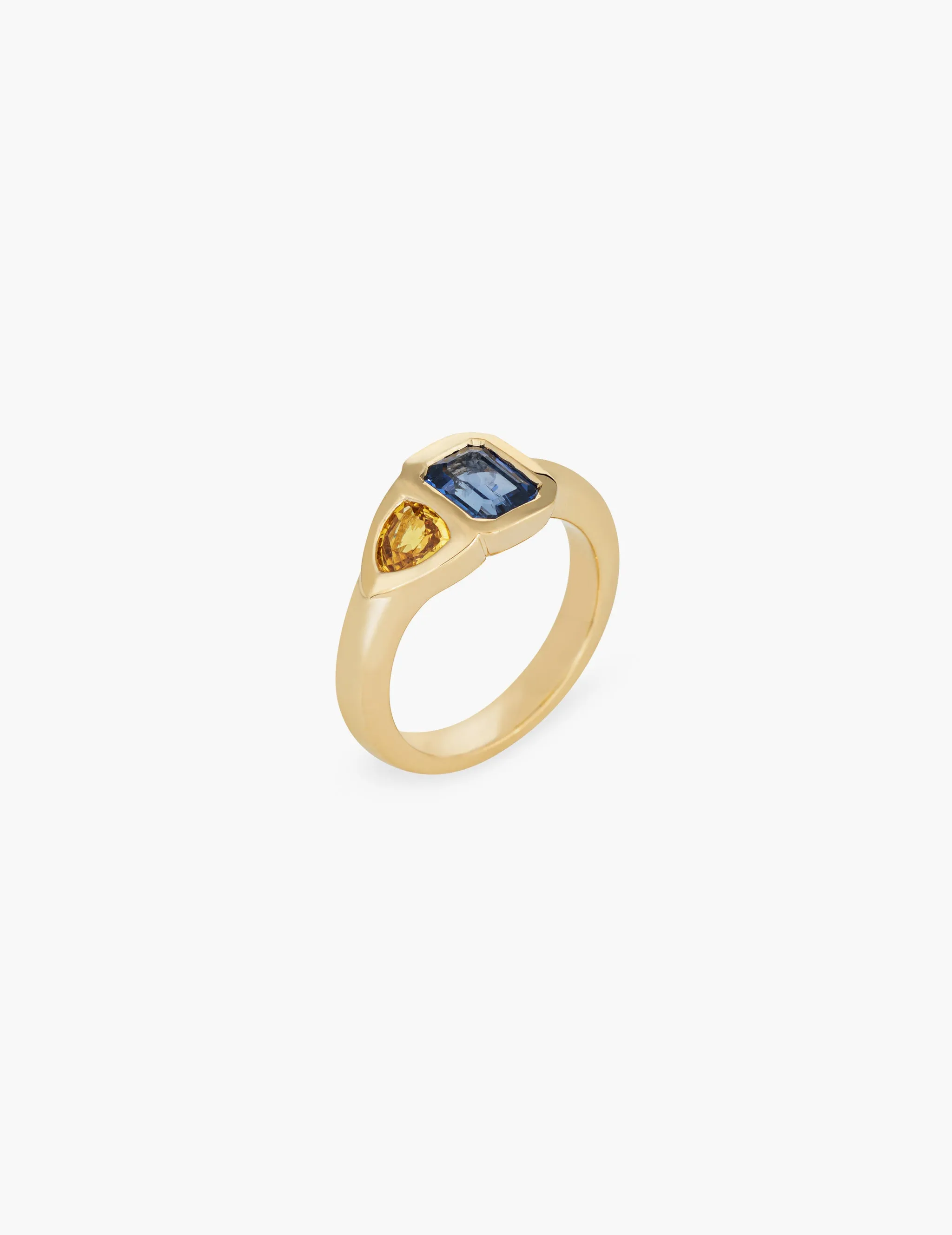 Sapphire Trillion Diptych Ring sold by Kathryn Bentley product image thumbnail 2