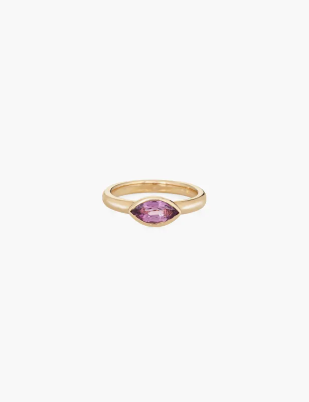 Marquise Pink Sapphire Ring sold by Kathryn Bentley