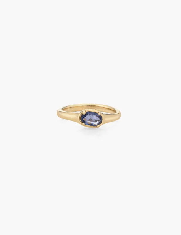 Sapphire Ellipse Ring sold by Kathryn Bentley