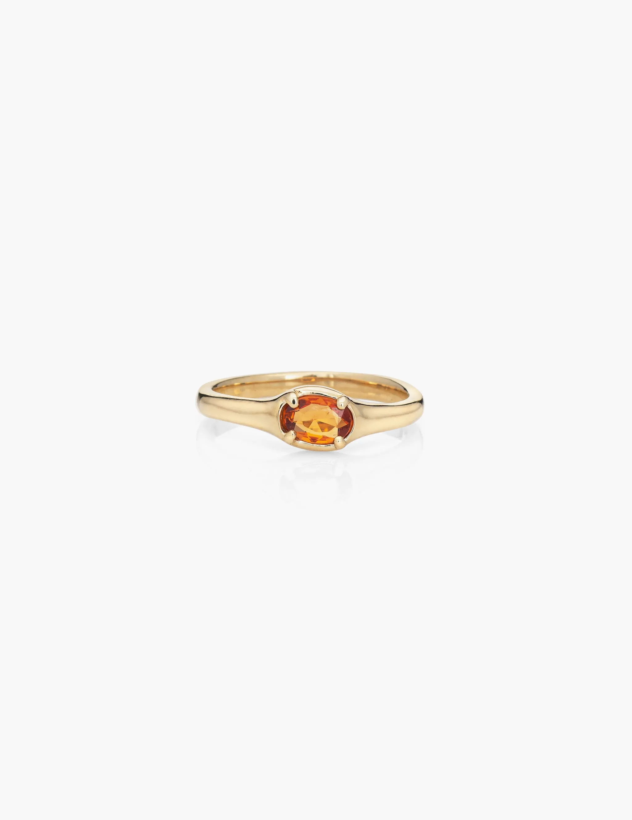 Orange Sapphire Ring sold by Kathryn Bentley