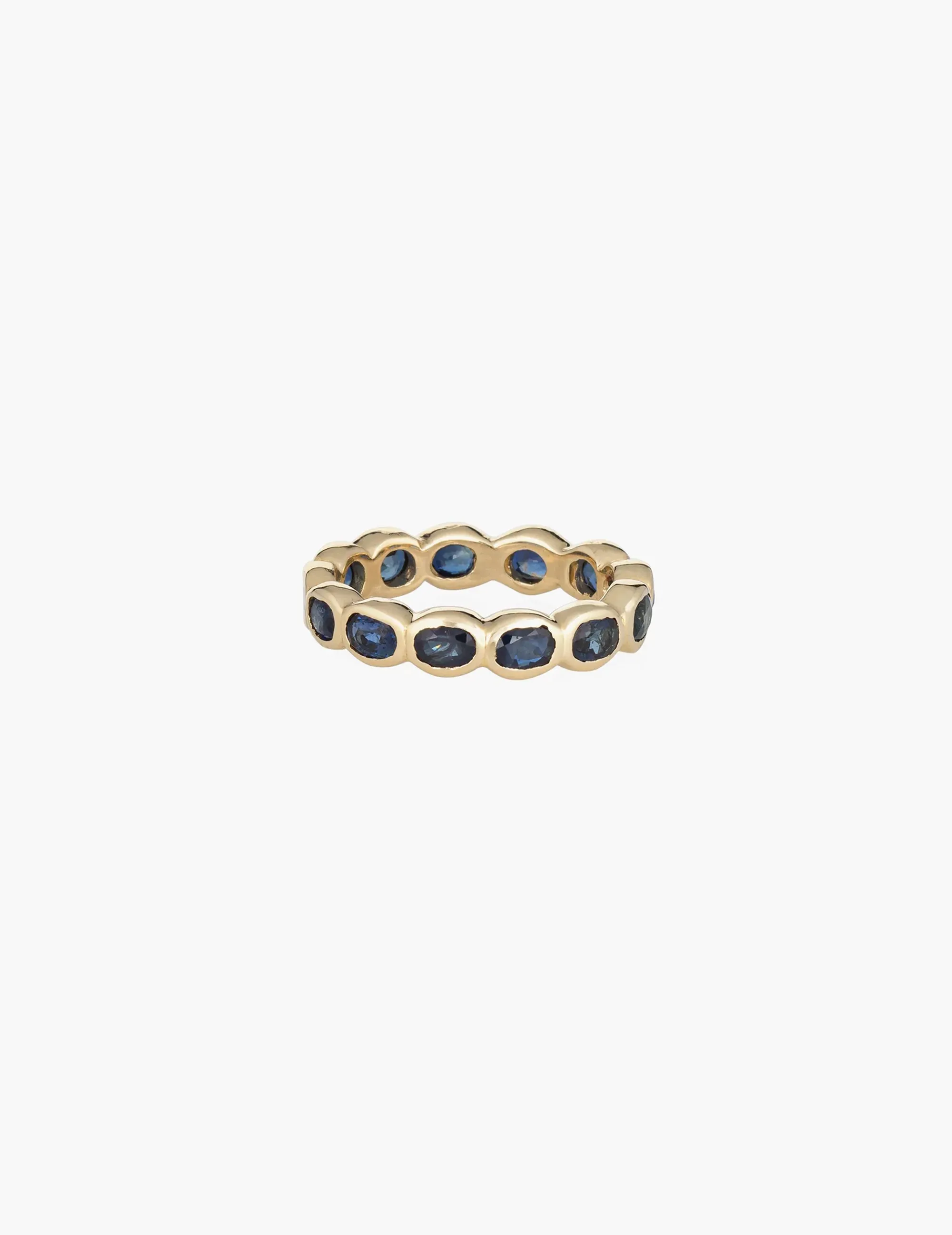 Oval Blue Sapphire Eternity Band sold by Kathryn Bentley