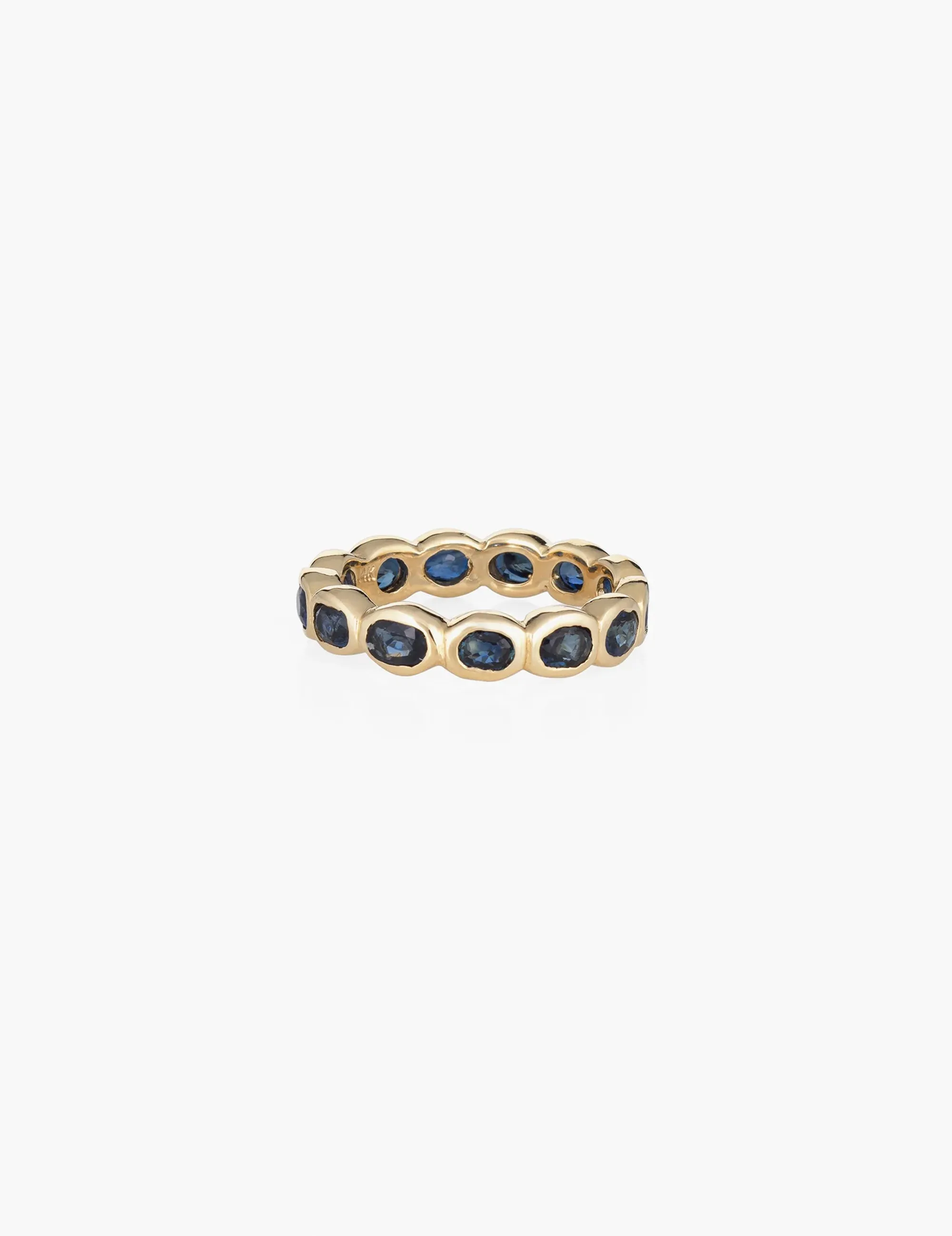 Oval Blue Sapphire Eternity Band sold by Kathryn Bentley product image thumbnail 2