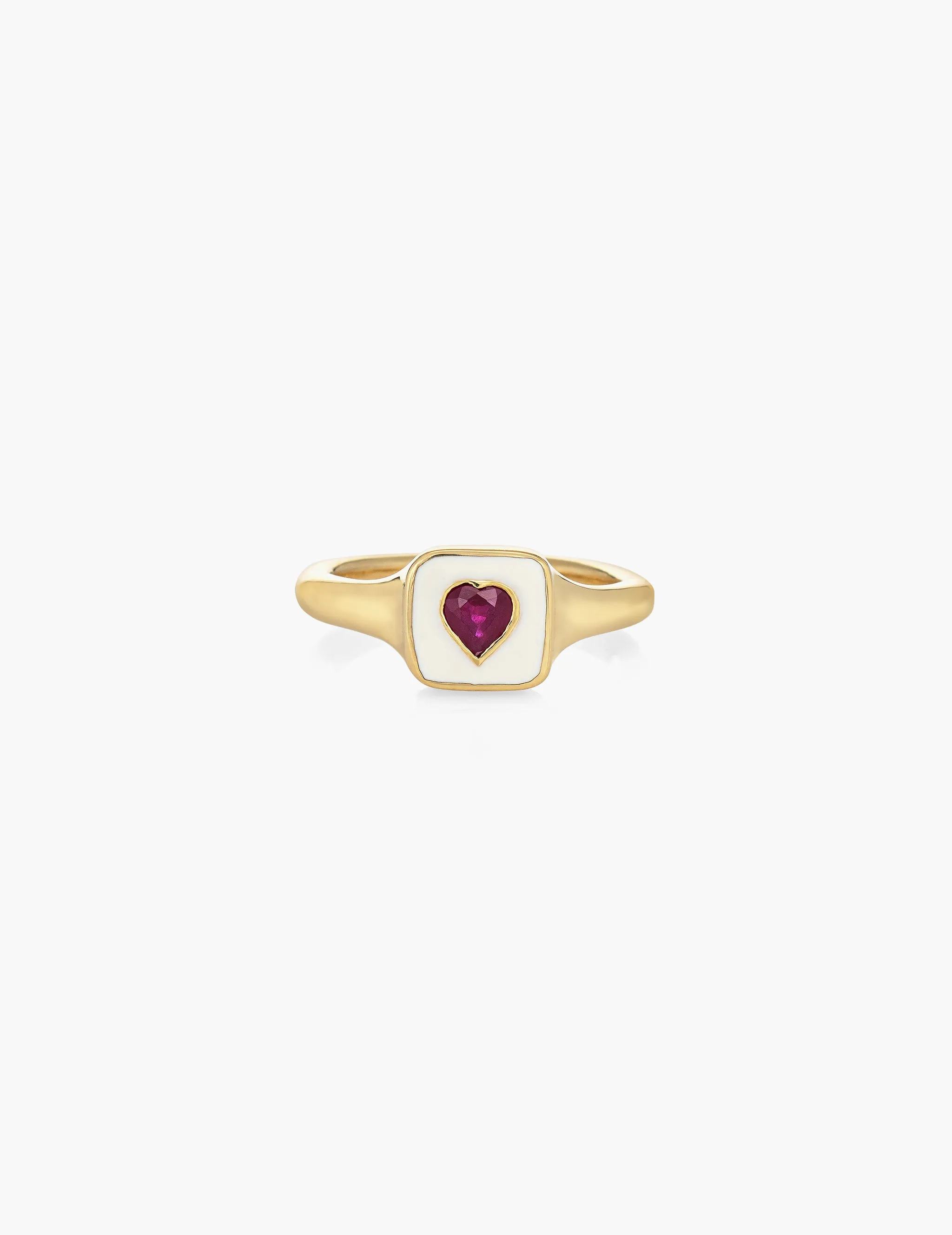 Ruby Heart Signet Ring sold by Kathryn Bentley