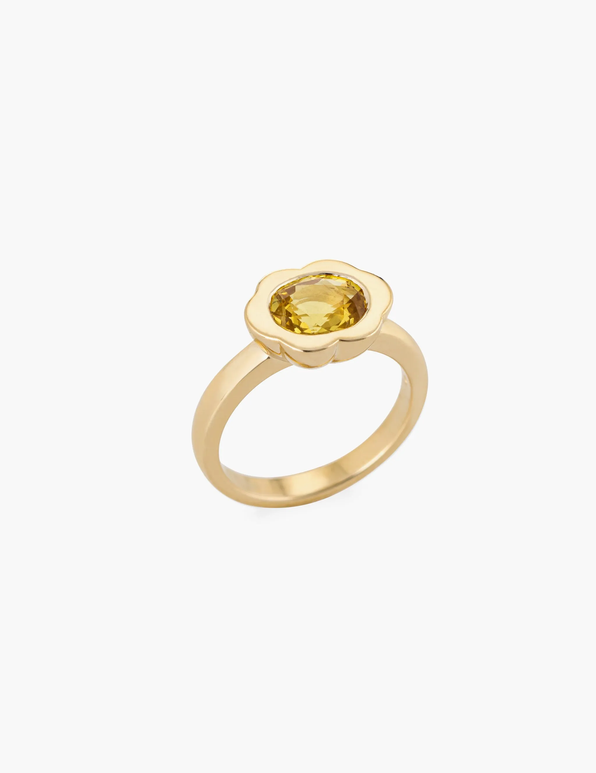 Yellow Sapphire Scallop Ring sold by Kathryn Bentley product image thumbnail 2