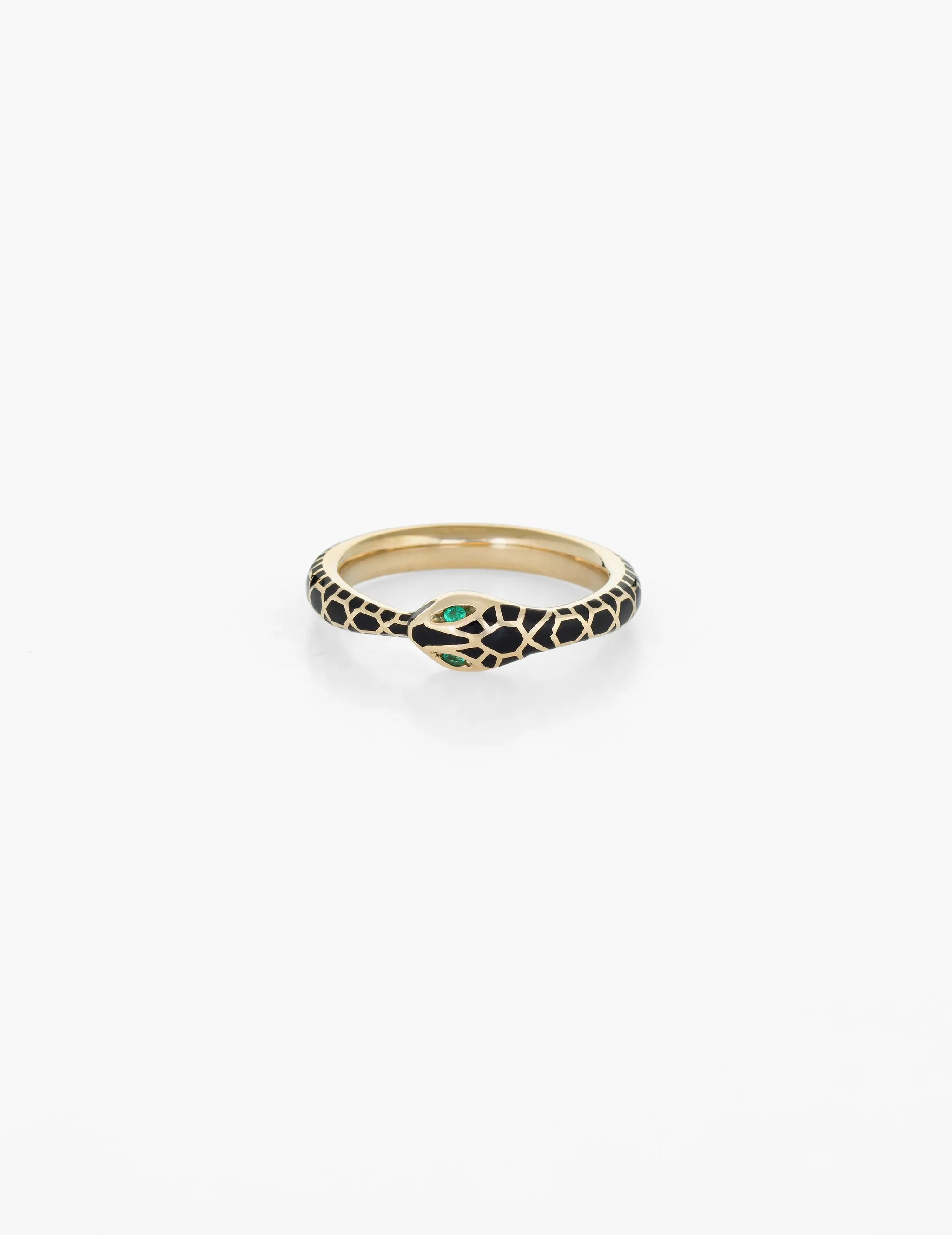 Black Enamel Ouroboros Ring sold by Kathryn Bentley
