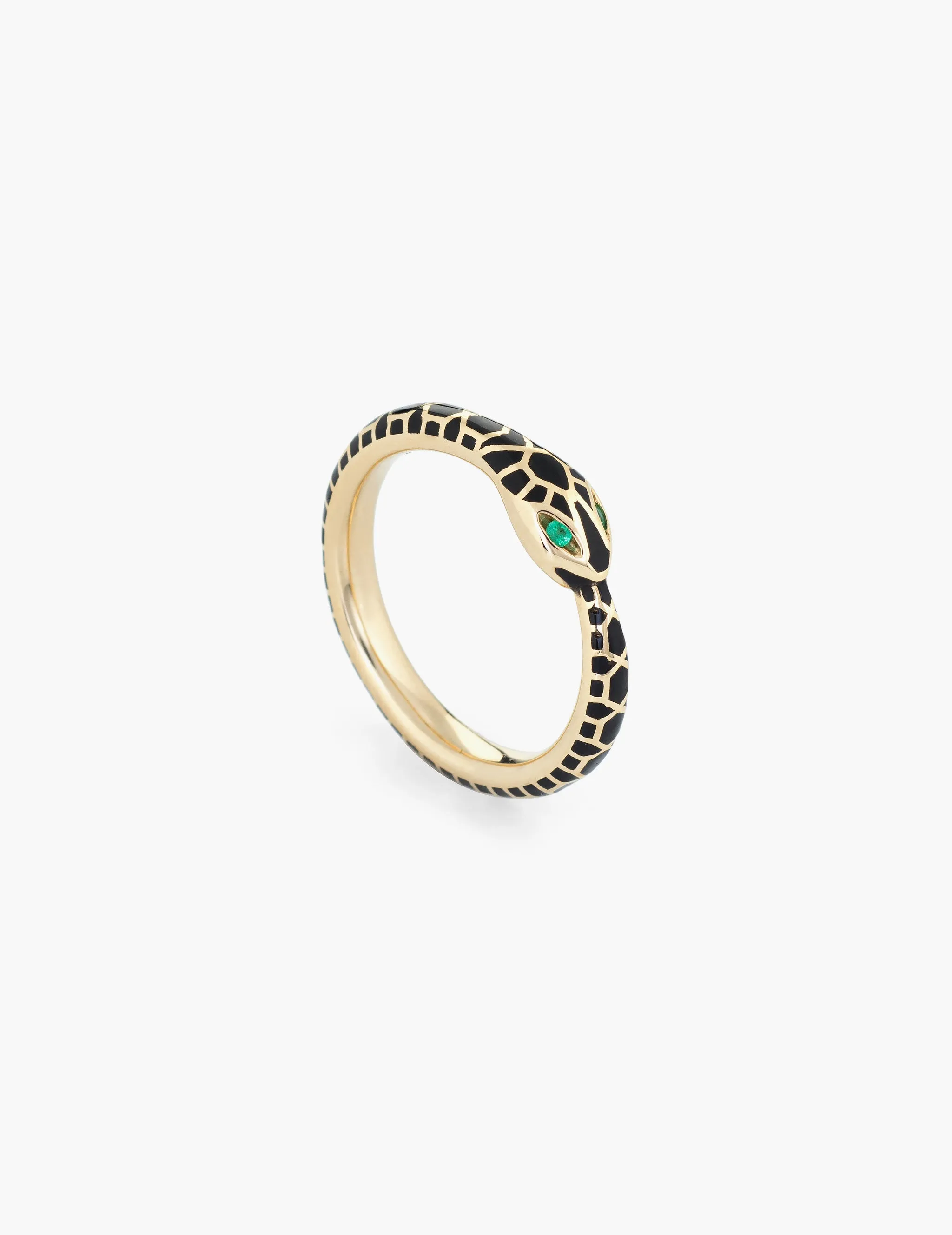 Black Enamel Ouroboros Ring sold by Kathryn Bentley product image thumbnail 2