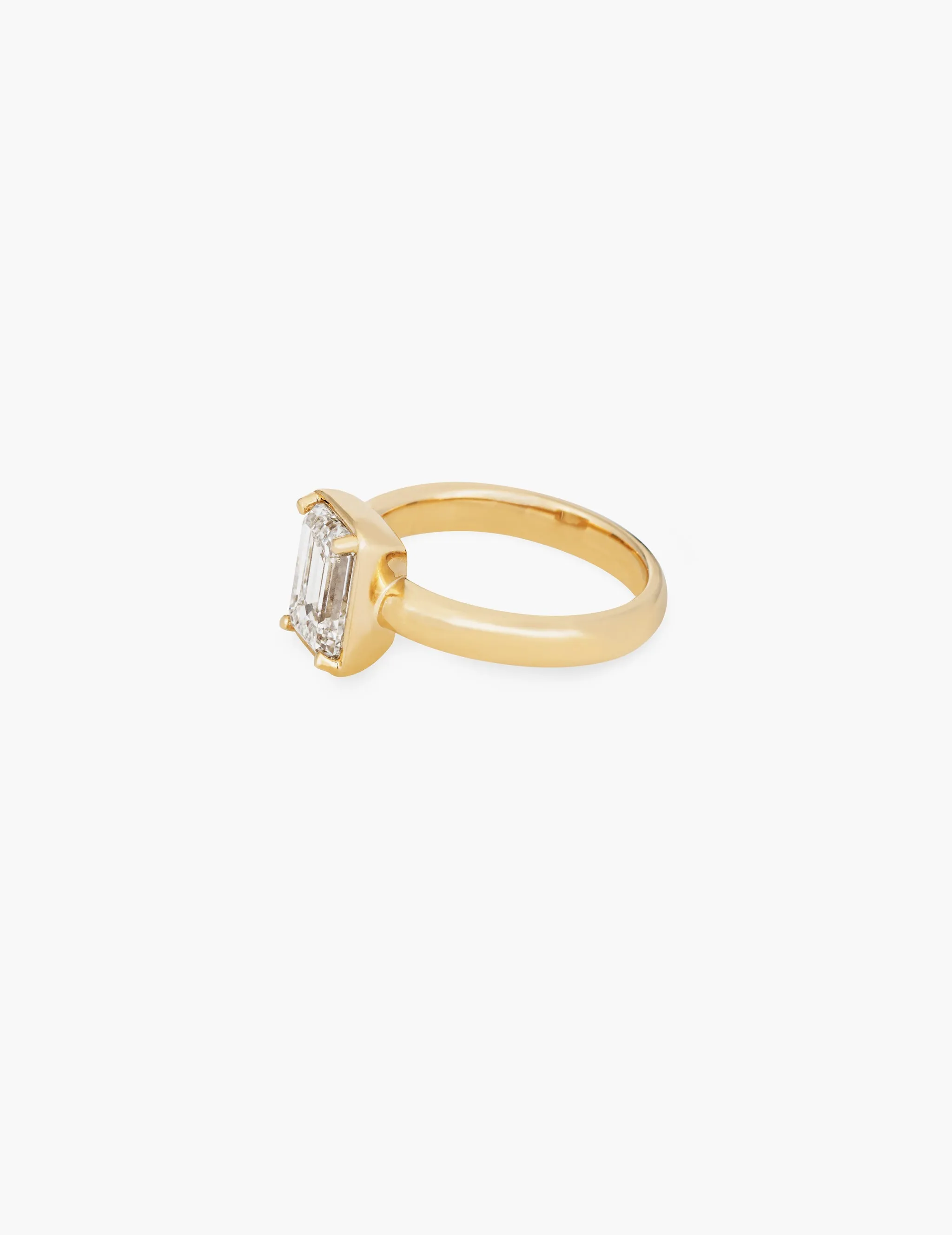 Colette Ring with 2.02ct lab grown emerald cut diamond sold by Kathryn Bentley product image thumbnail 3