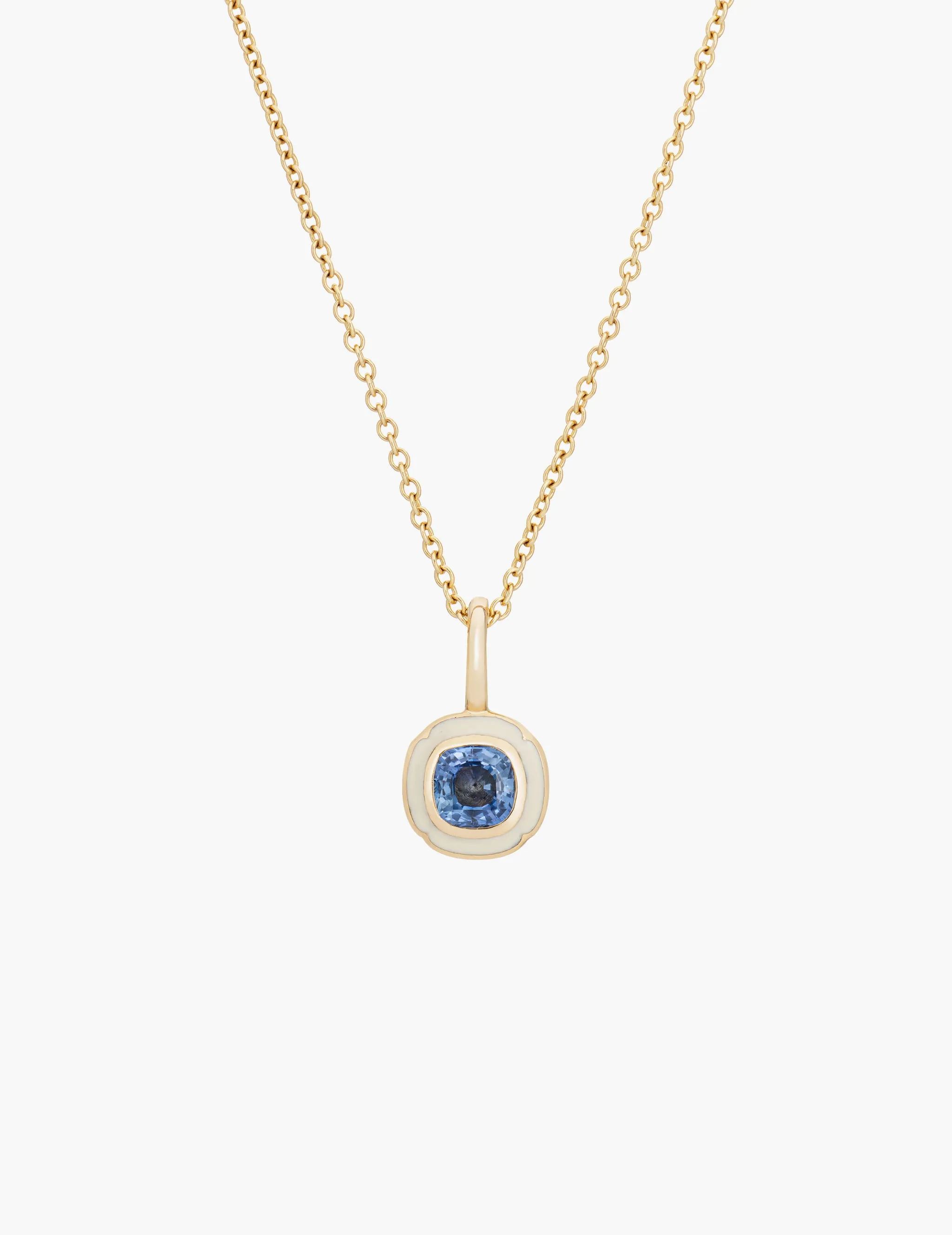 Blue Sapphire Tulip Pendant sold by Kathryn Bentley product image thumbnail 4