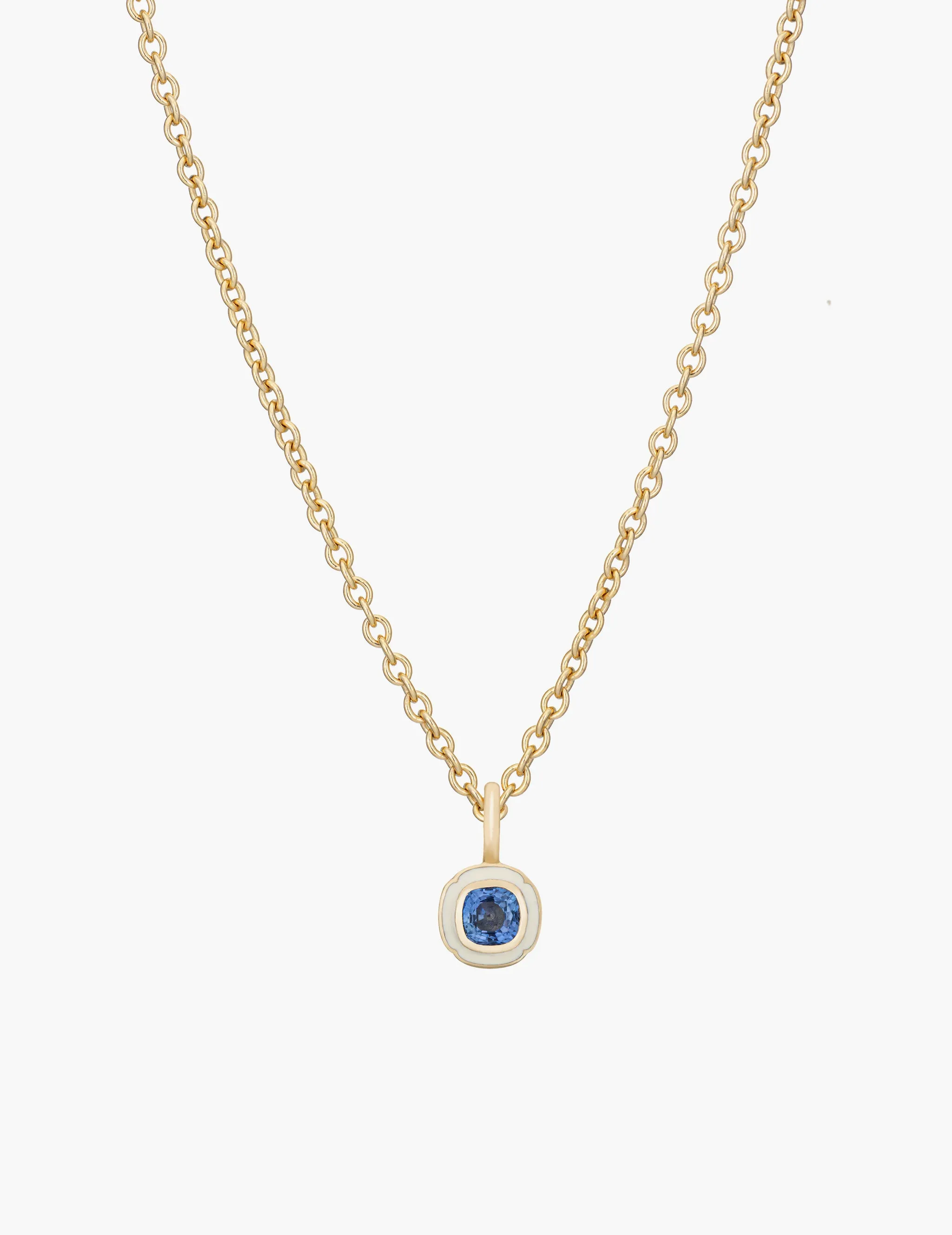 Blue Sapphire Tulip Pendant sold by Kathryn Bentley product image thumbnail 3