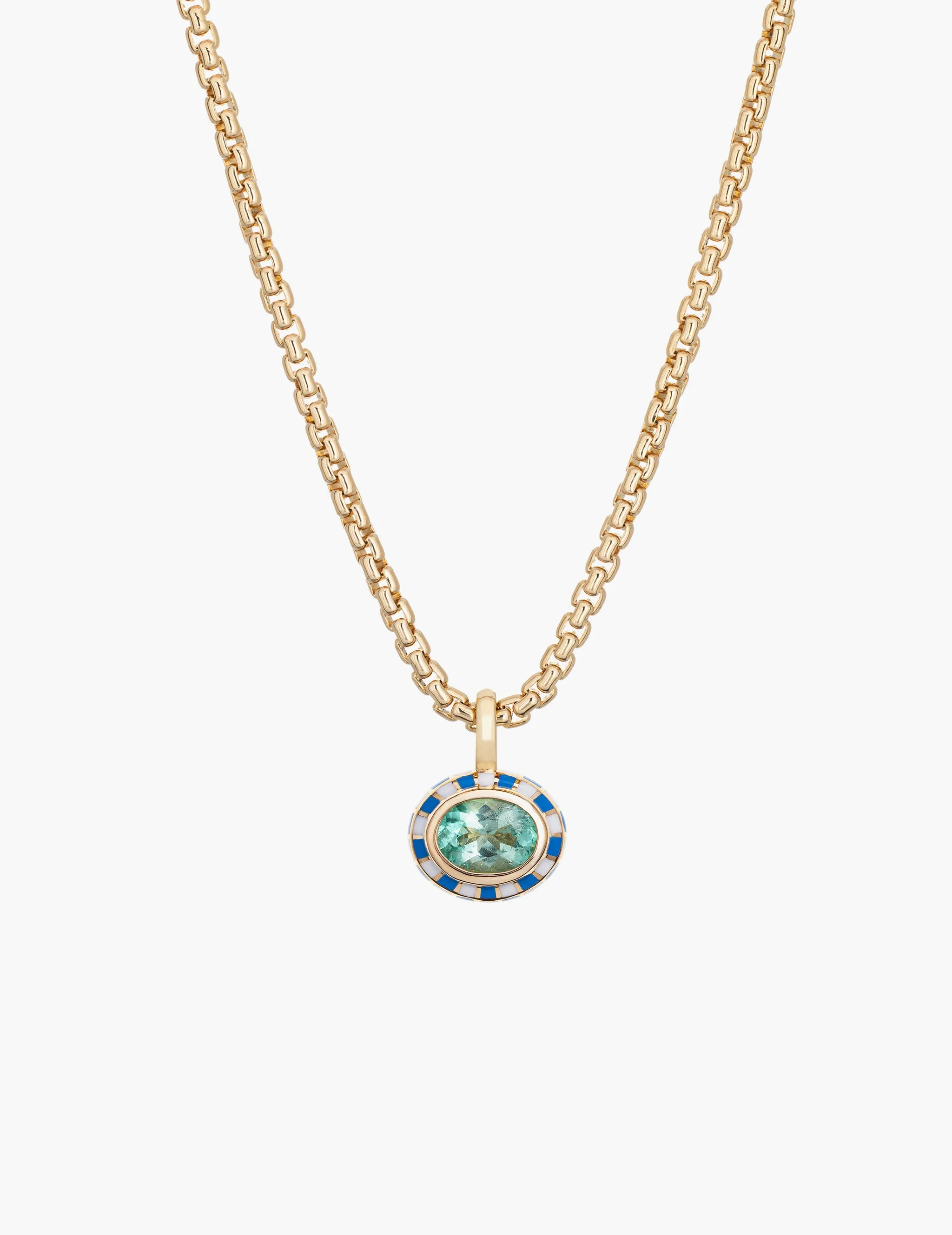 Emerald Checkered Pendant sold by Kathryn Bentley