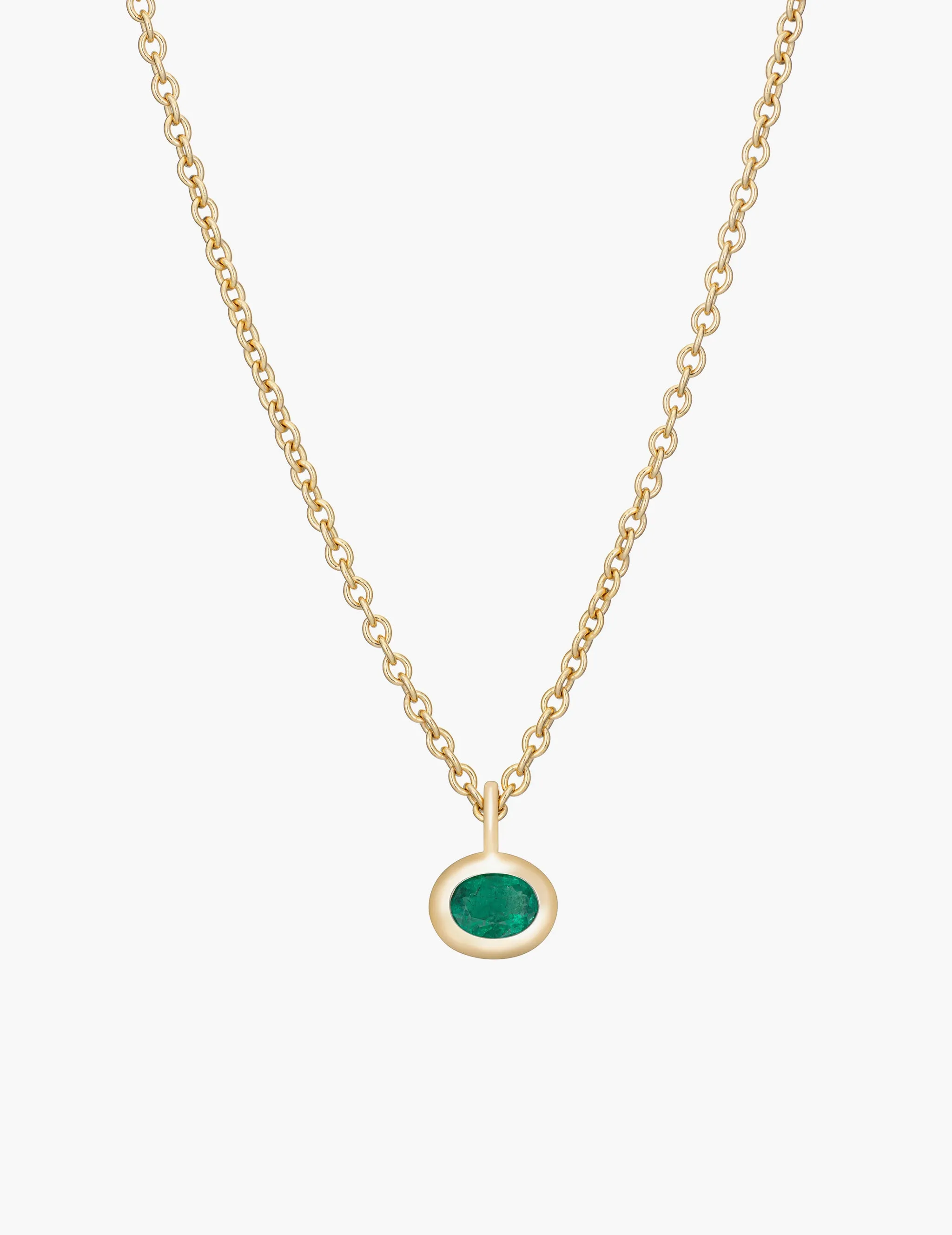 Oval Emerald Pendant sold by Kathryn Bentley