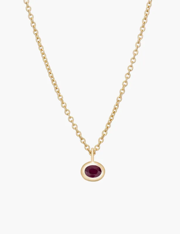 Oval Ruby Pendant sold by Kathryn Bentley