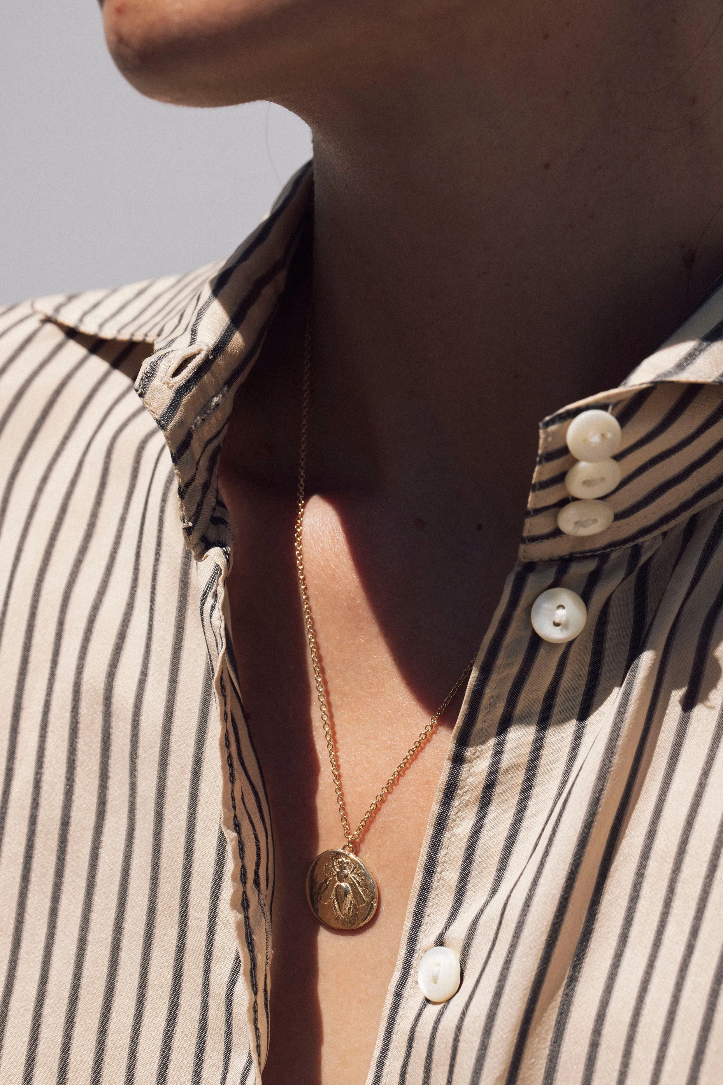 Bee Coin Pendant sold by Kathryn Bentley product image thumbnail 3