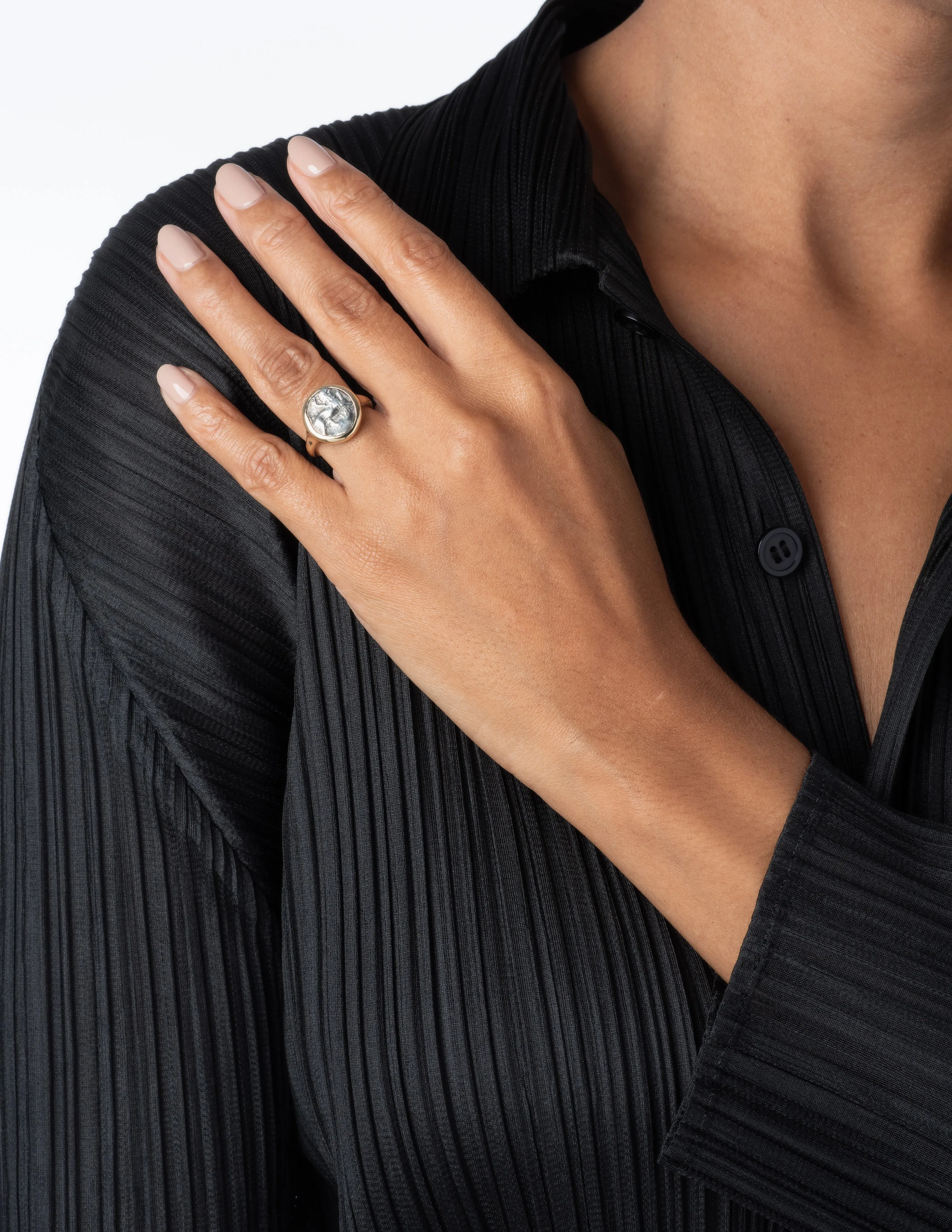 Chimera and Dove Ring in Gold and Sterling Silver sold by Kathryn Bentley product image thumbnail 3