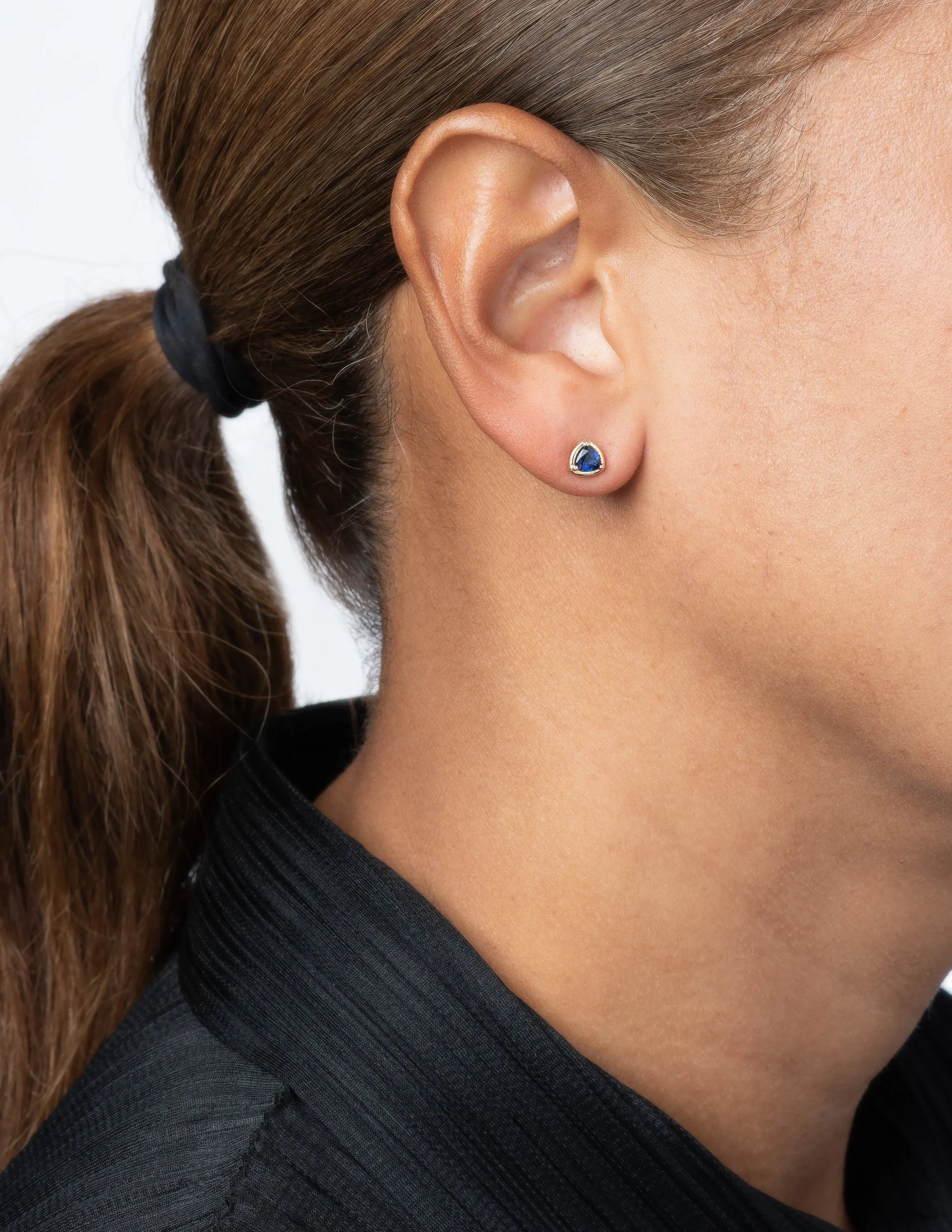 Sapphire Tiny Prism Studs sold by Kathryn Bentley product image thumbnail 2