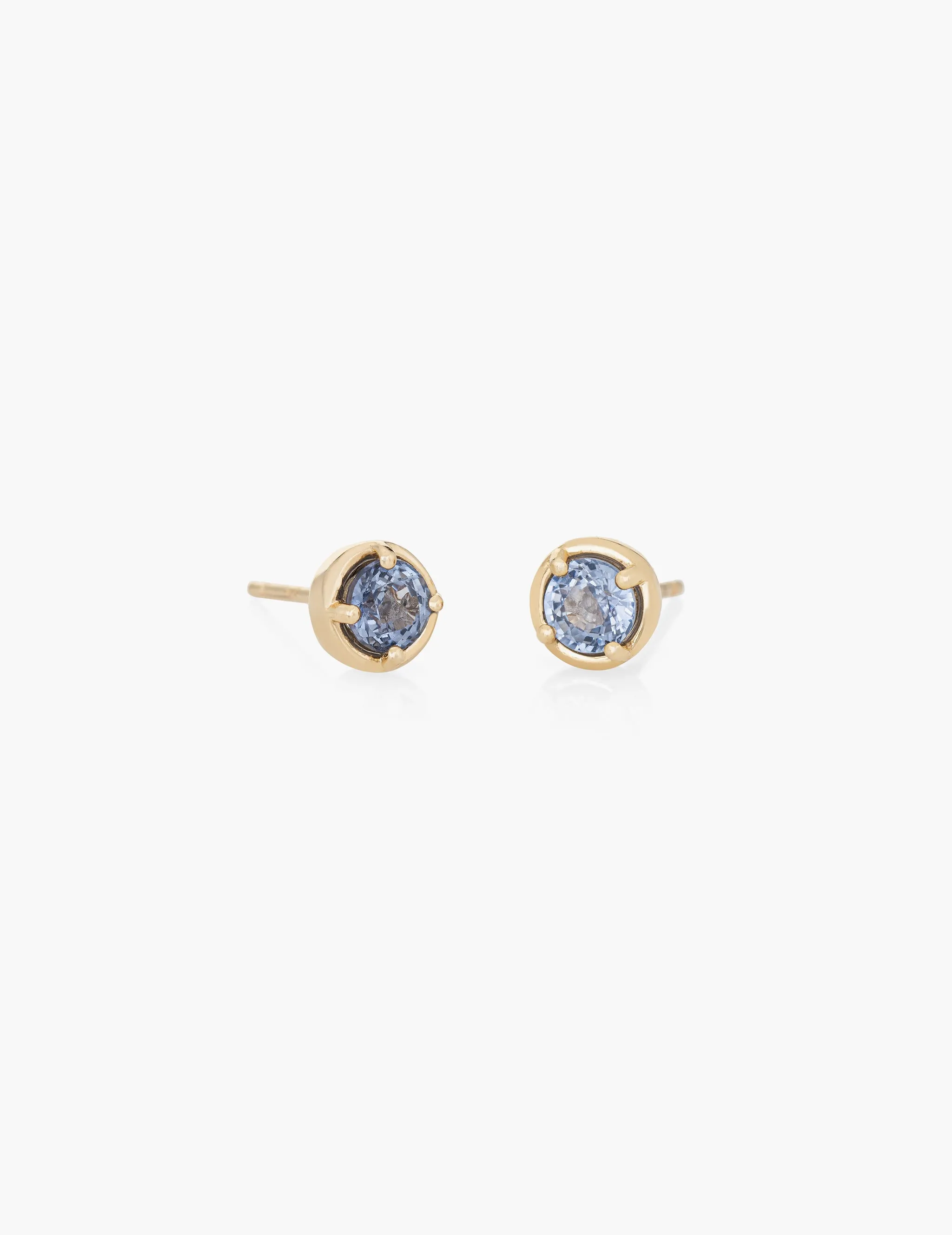 Light Blue Sapphire Dot Studs sold by Kathryn Bentley