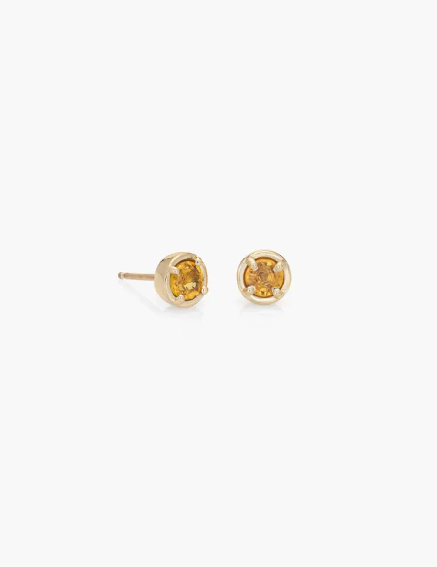 Yellow Sapphire Dot Studs sold by Kathryn Bentley