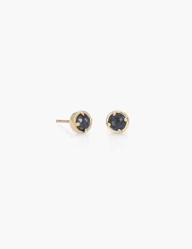 Blue Sapphire Dot Studs sold by Kathryn Bentley