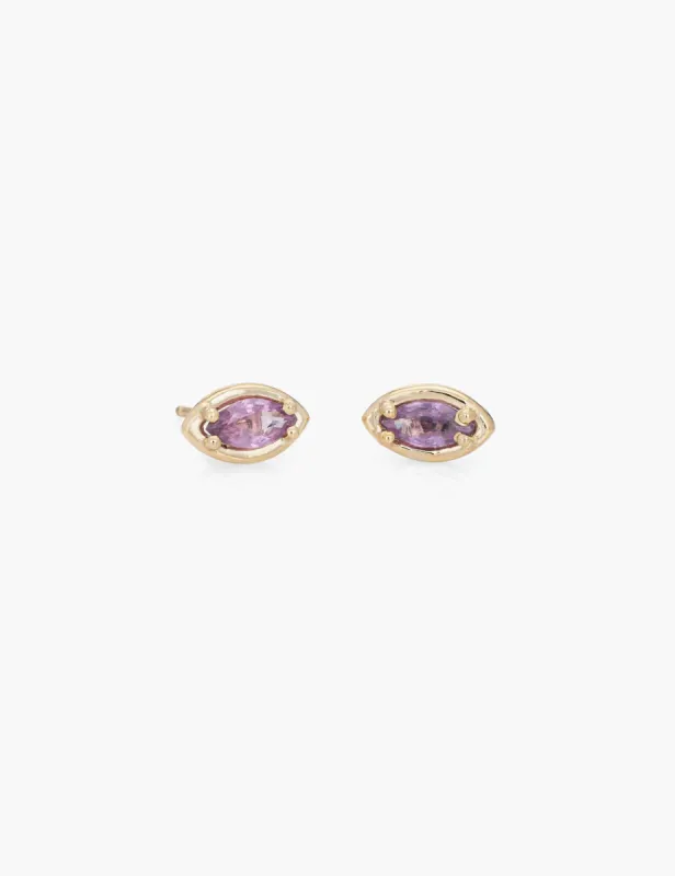 Pink Sapphire Marquise Studs sold by Kathryn Bentley