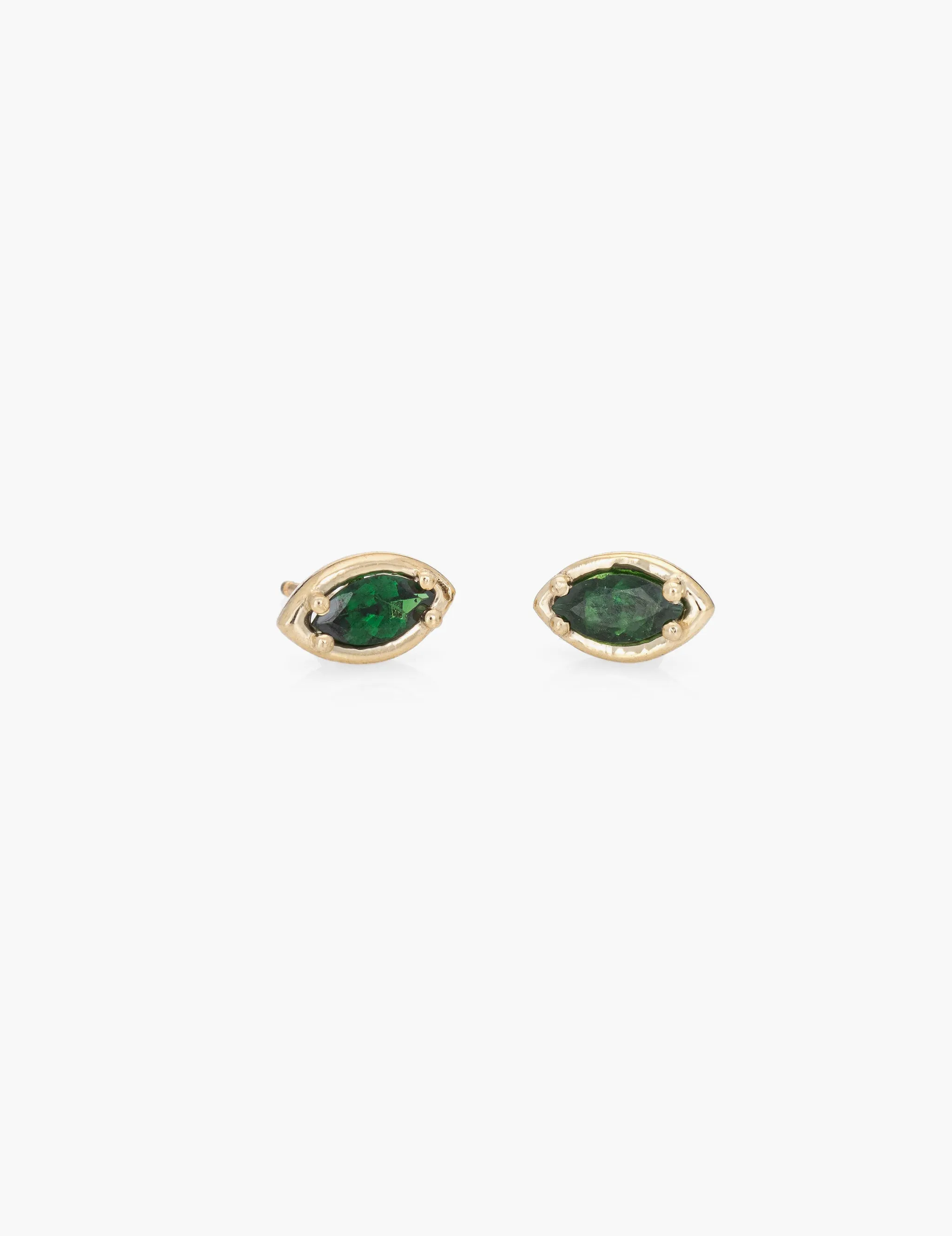 Green Tsavorite Marquise Studs sold by Kathryn Bentley