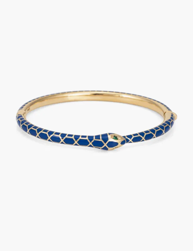 Enamel Ouroboros Lock Bracelet sold by Kathryn Bentley