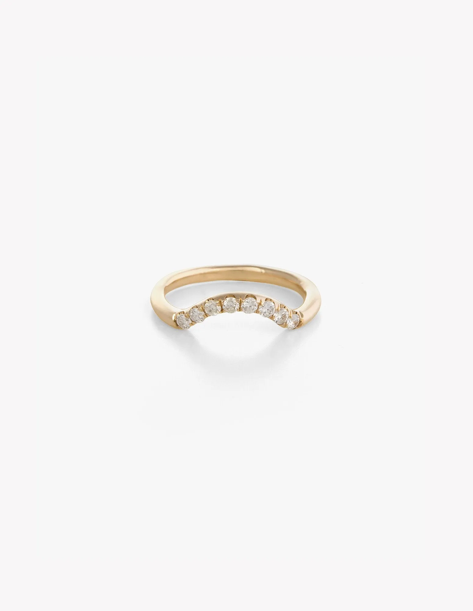 Diamond Arched Band in Rose Gold sold by Kathryn Bentley
