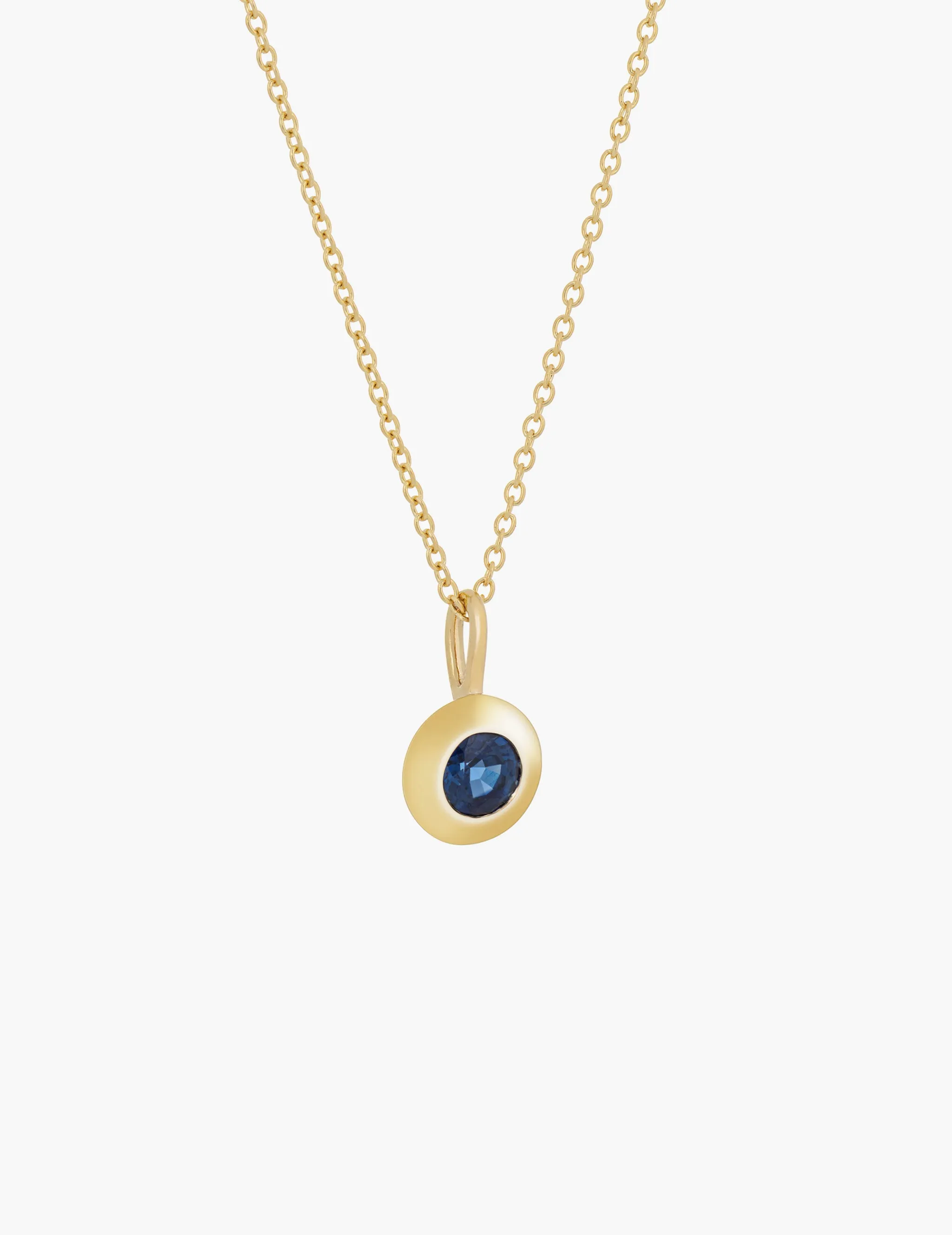 Round Sapphire Pendant sold by Kathryn Bentley product image thumbnail 2