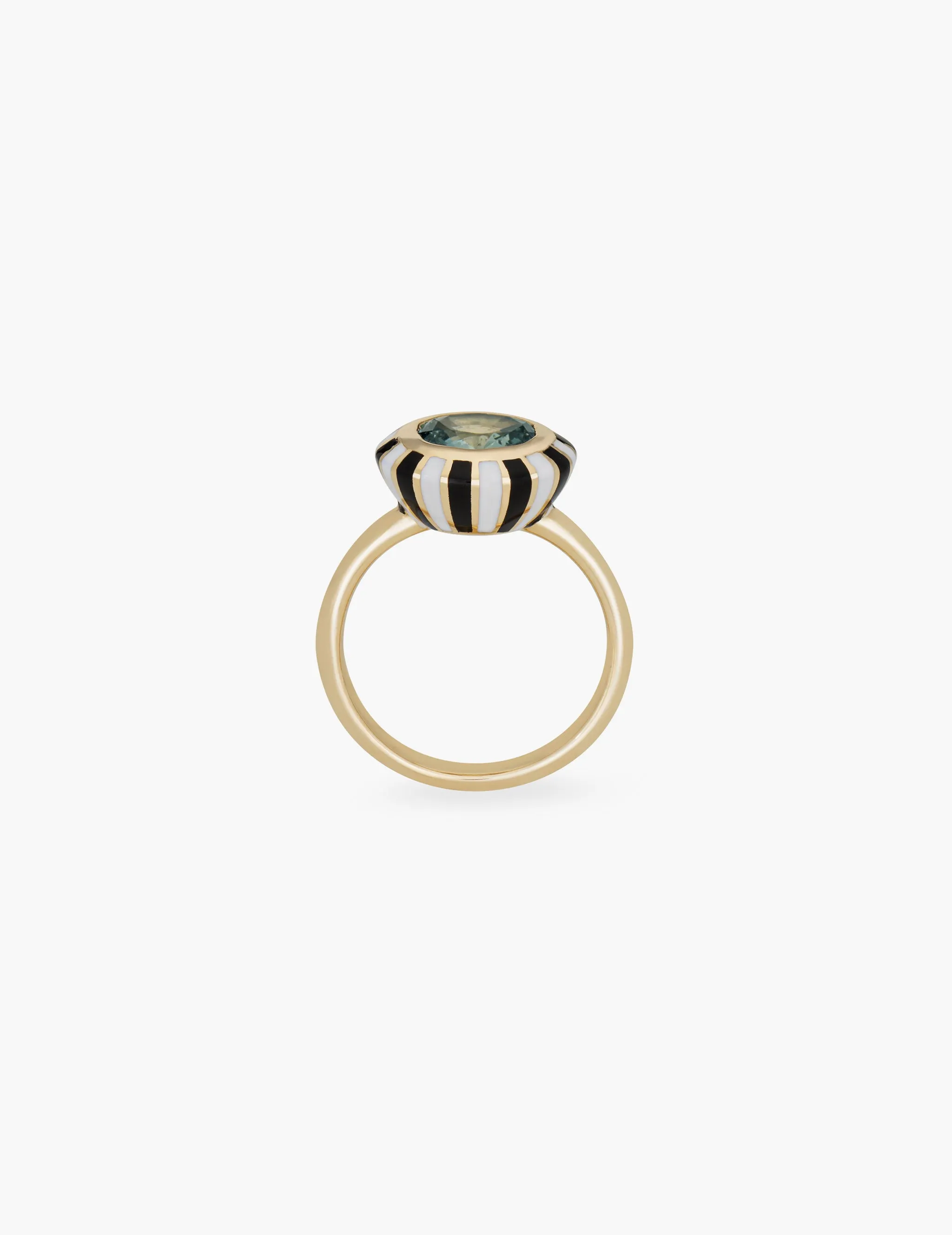 Green Sapphire Striped Ring sold by Kathryn Bentley product image thumbnail 2