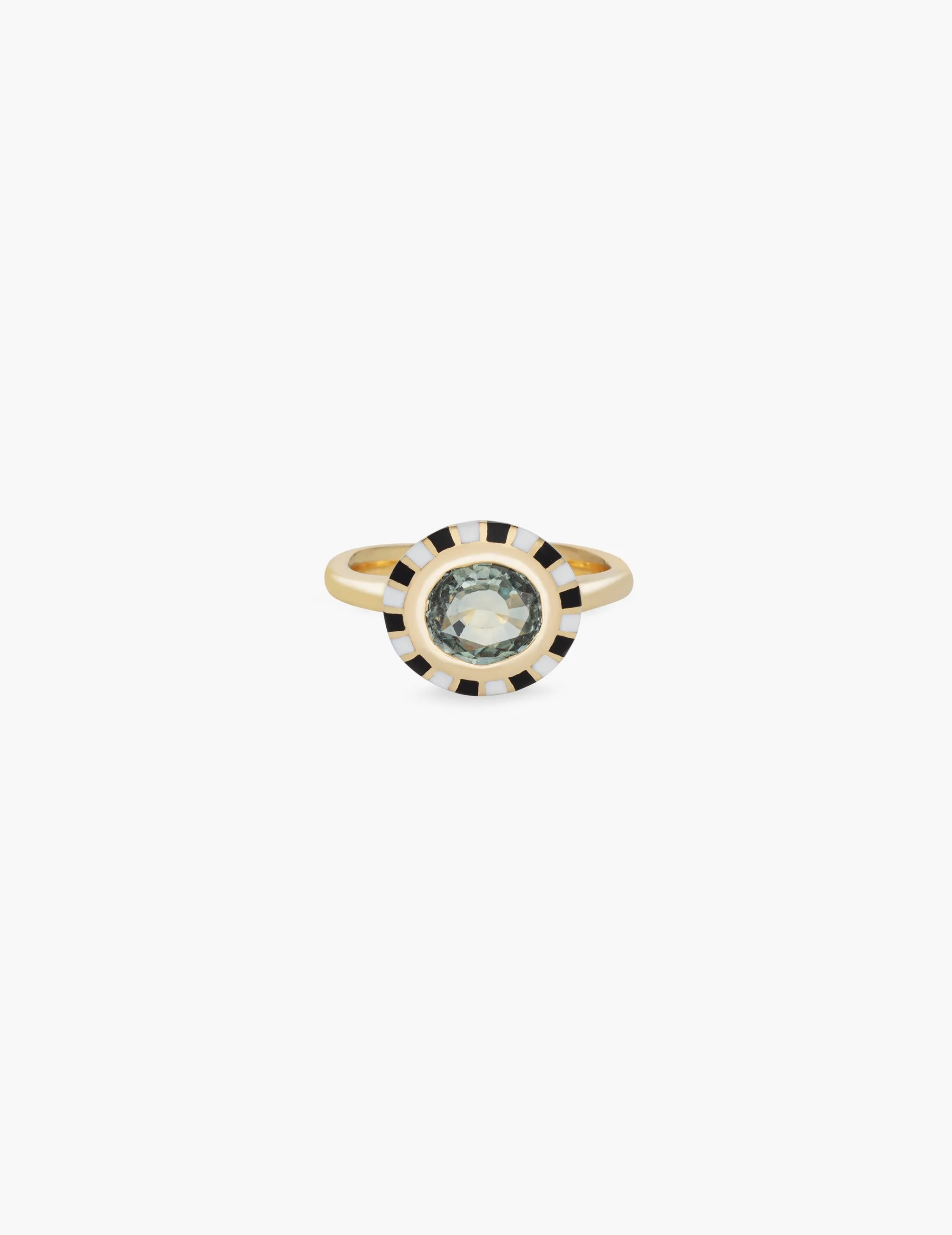 Green Sapphire Striped Ring sold by Kathryn Bentley