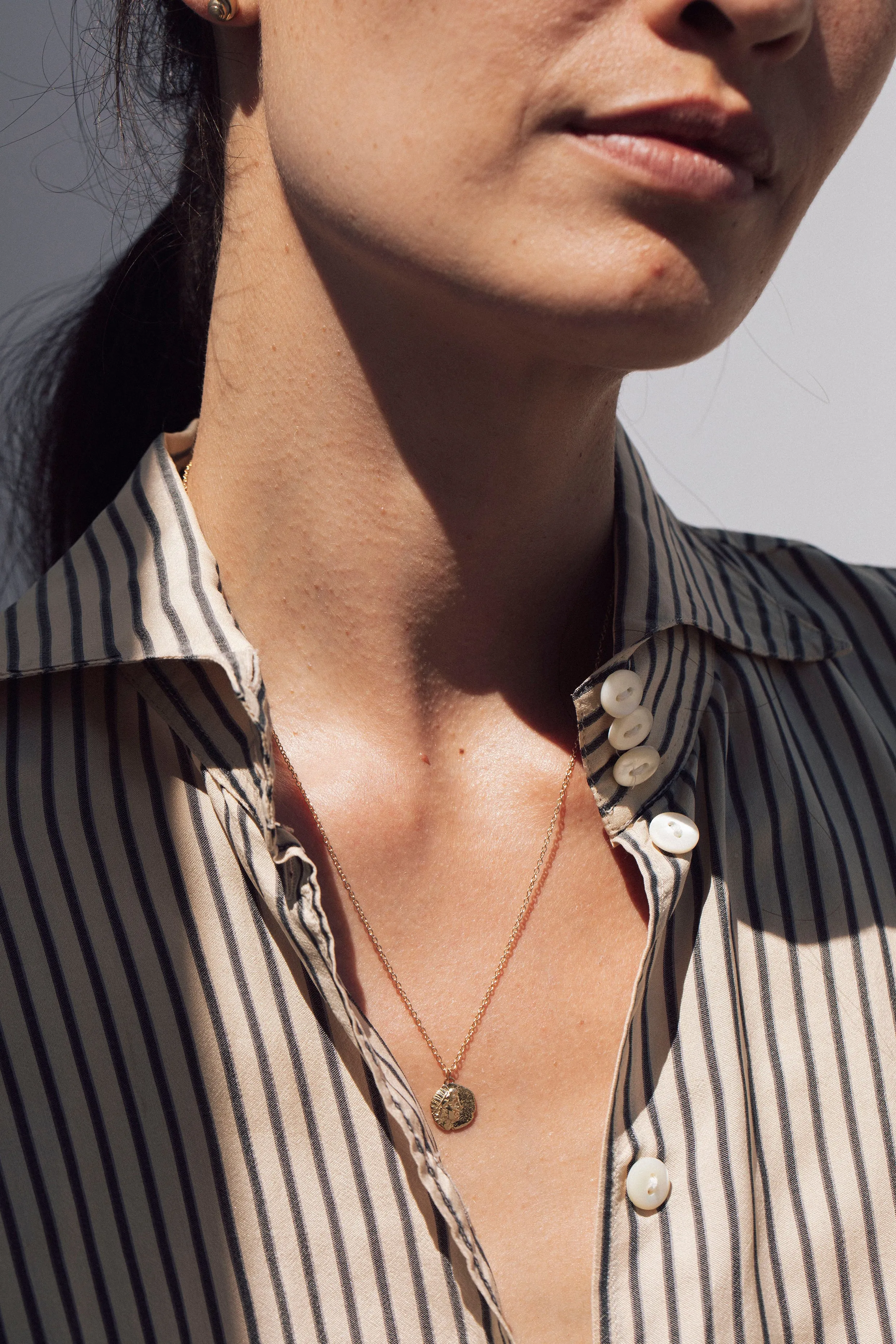 Helios and Rose Coin Pendant sold by Kathryn Bentley product image thumbnail 5