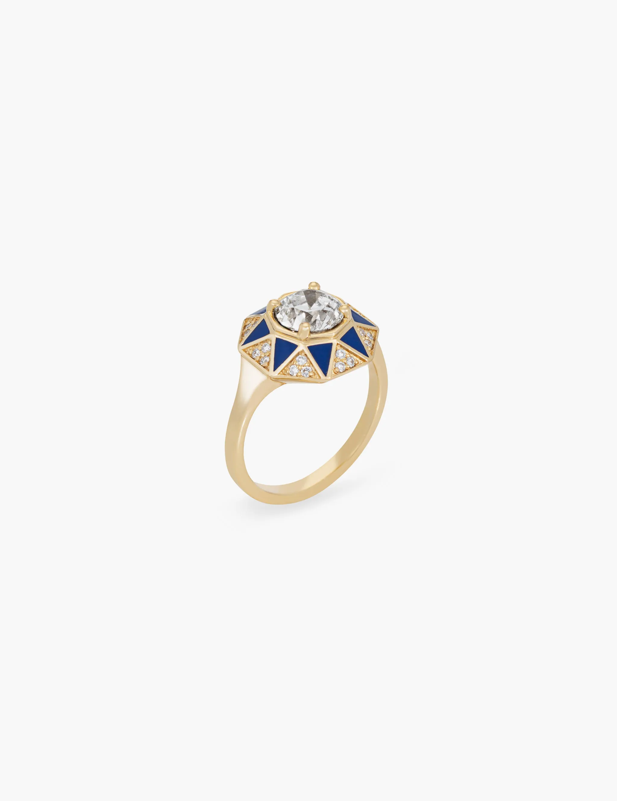 Octagon Ring with 1.19ct Old European Diamond sold by Kathryn Bentley product image thumbnail 2