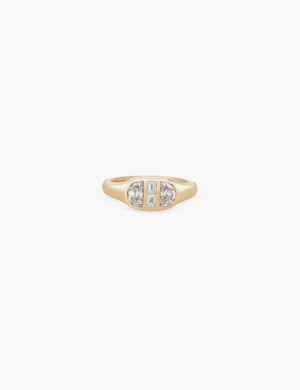 Deco Diamond Ring made by Kathryn Bentley