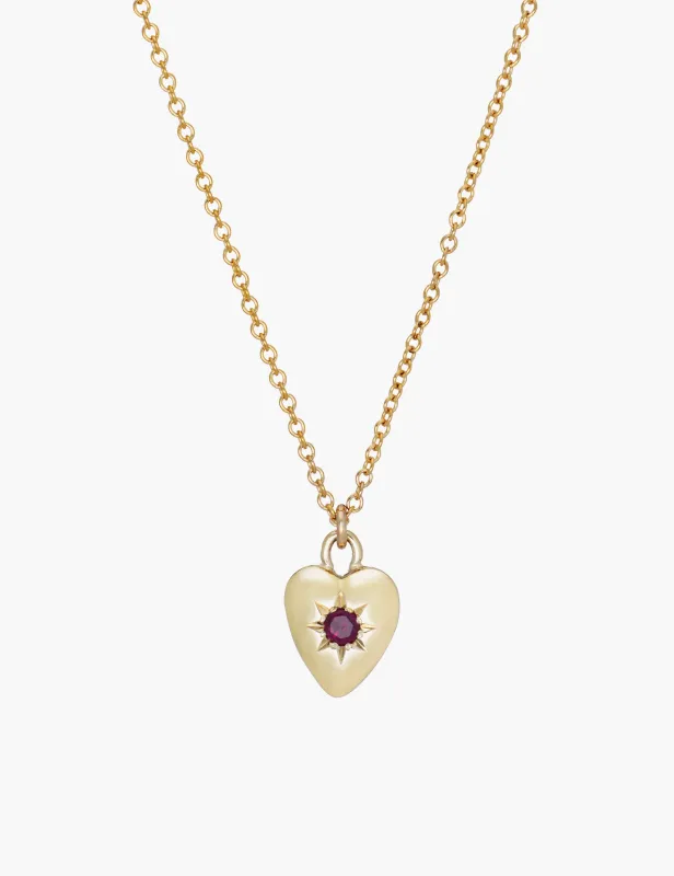 Stone Heart Pendant made by Kathryn Bentley