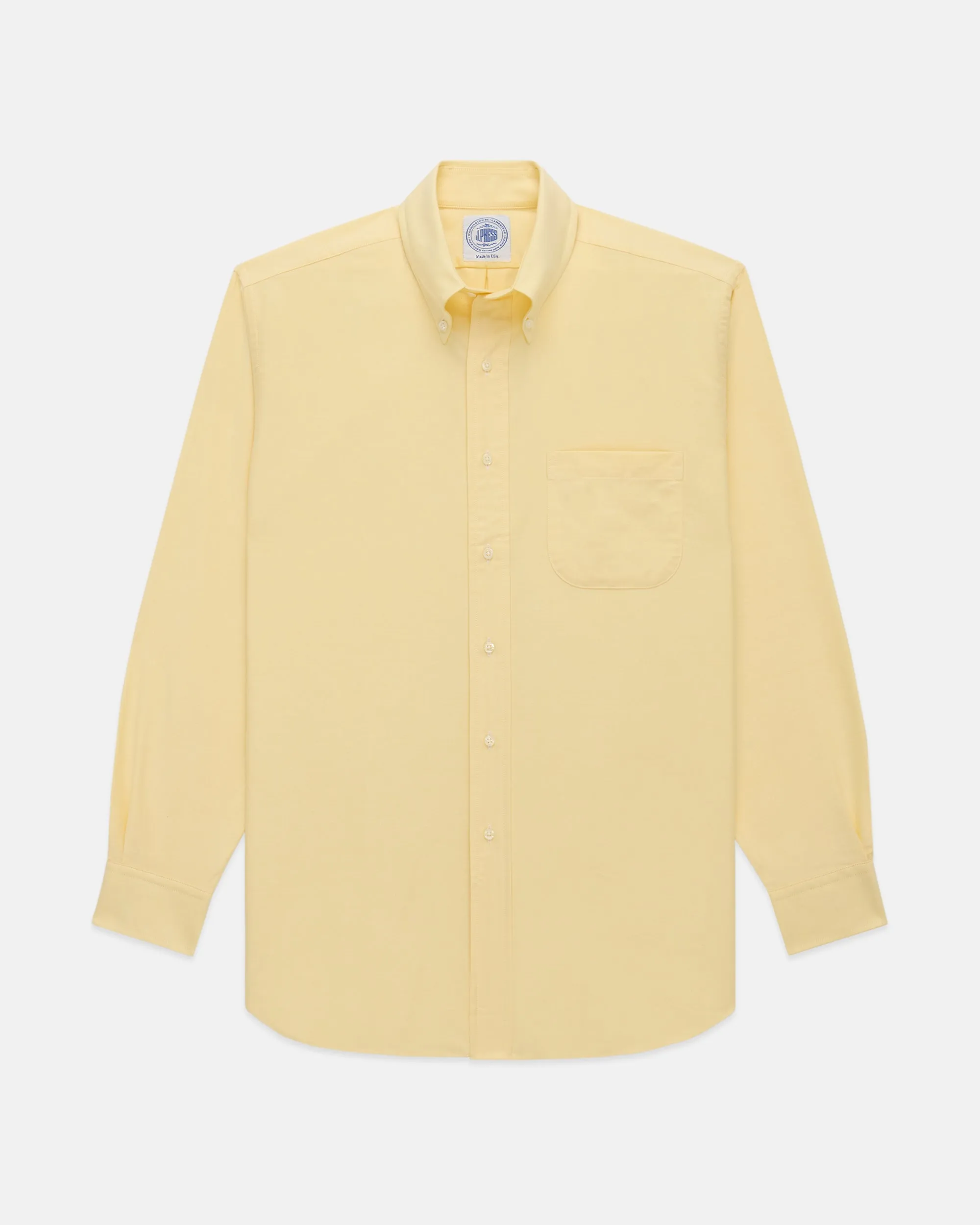 YELLOW OXFORD BUTTON DOWN SHIRT sold by J. Press product image thumbnail 2