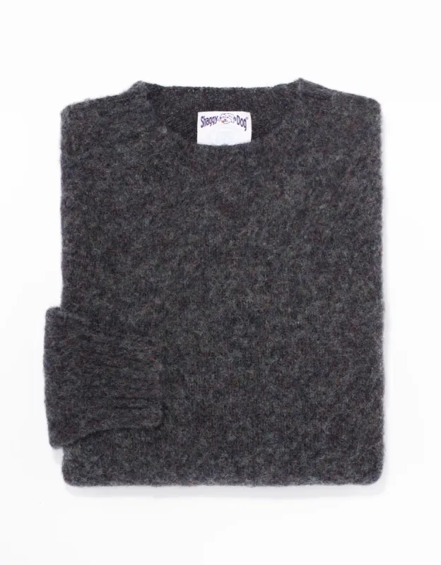 SHAGGY DOG SWEATER CHARCOAL MIX - TRIM FIT sold by J. Press