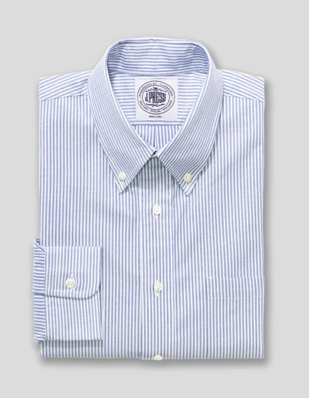 University Stripe Oxford Cloth Dress Shirt sold by J. Press