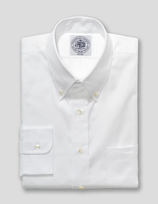 Pinpoint Oxford Button Down Dress Shirt sold by J. Press