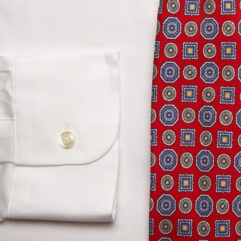 Made-in-USA White Pinpoint Oxford Point Collar Shirt - Classic Fit sold by J. Press product image thumbnail 2