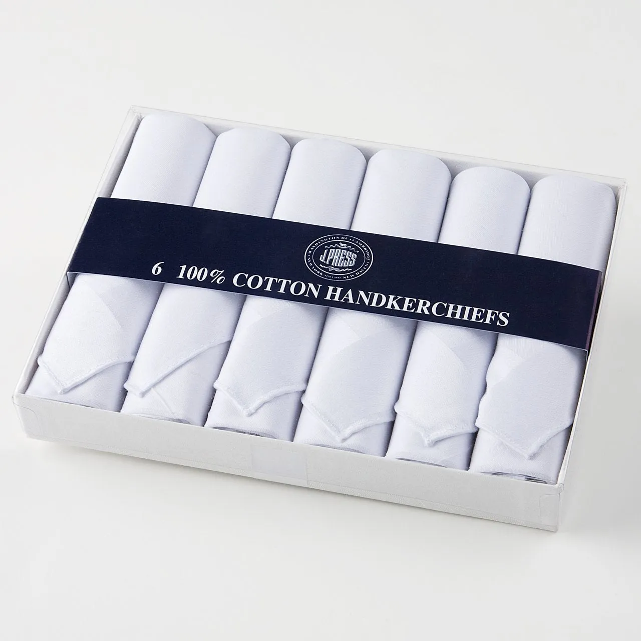 Cotton Handkerchiefs - Box Of 6 sold by J. Press