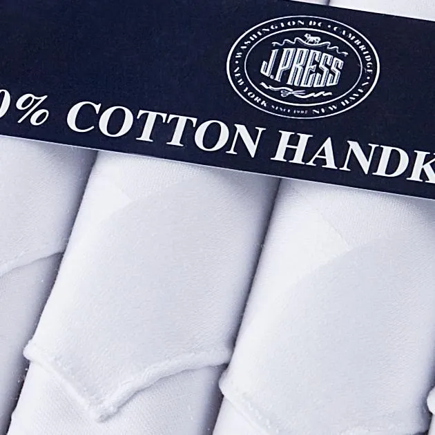 Cotton Handkerchiefs - Box Of 6 sold by J. Press product image thumbnail 2