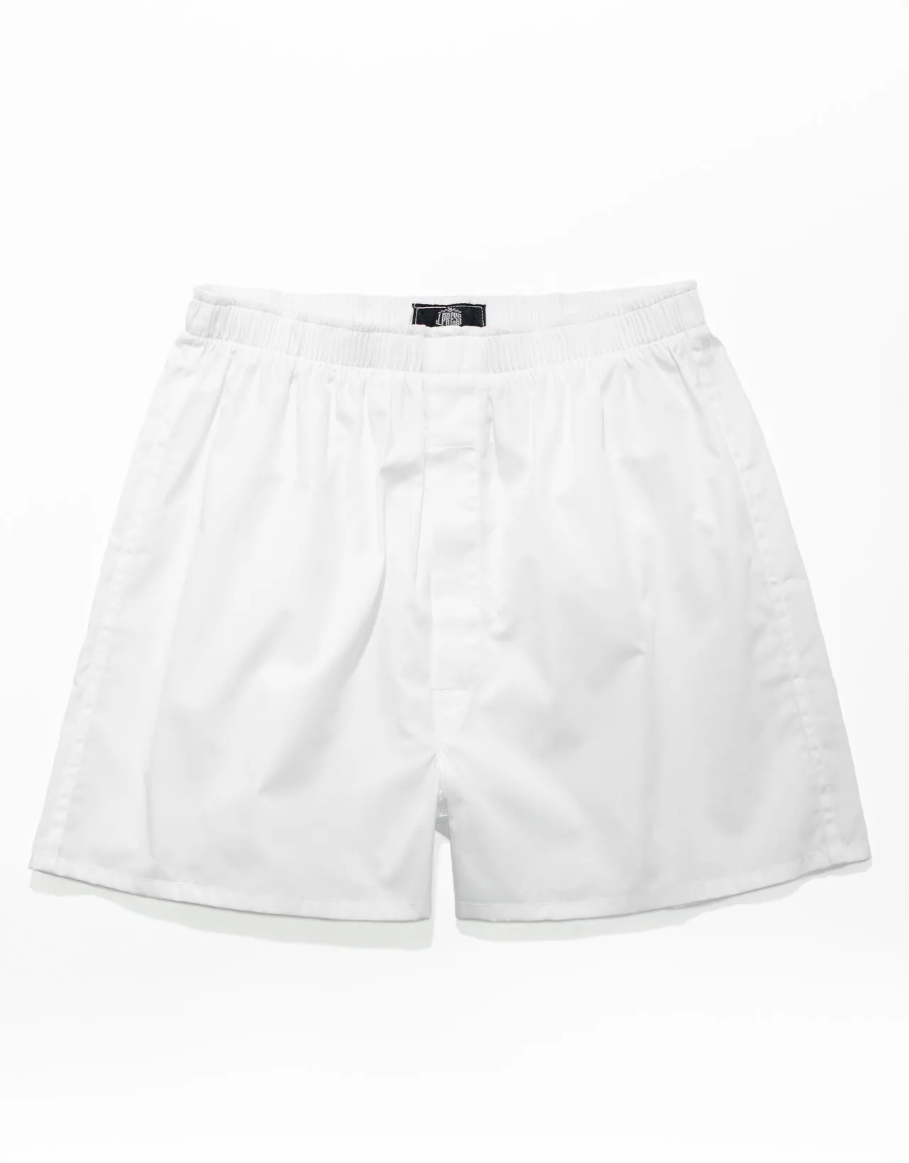 Made-in-Canada White Cotton Broadcloth Boxers sold by J. Press
