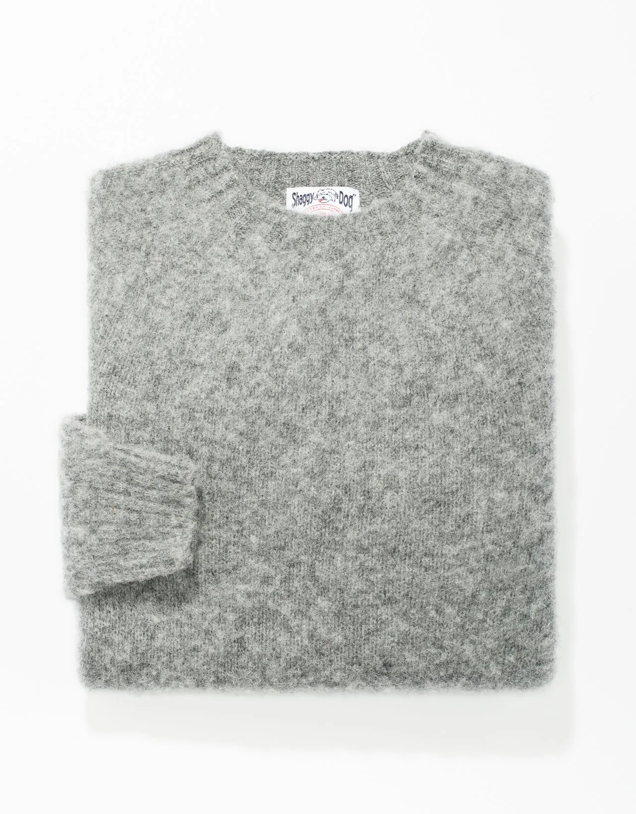 SHAGGY DOG SWEATER MID GREY - TRIM FIT sold by J. Press