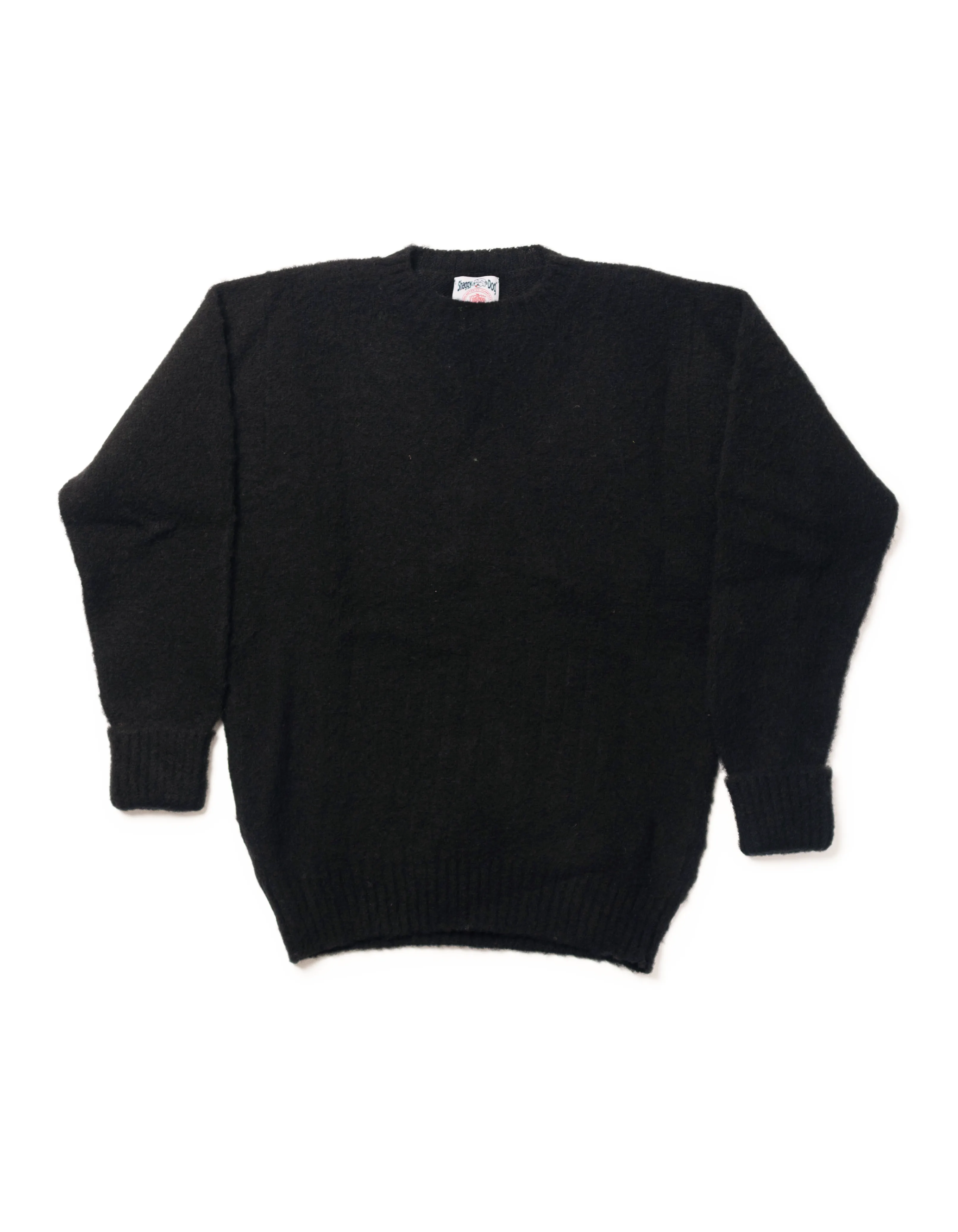 Made-in-Scotland Black Shaggy Dog Sweater - Classic Fit sold by J. Press