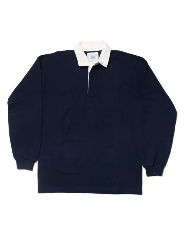 SOLID RUGBY SHIRT - NAVY sold by J. Press